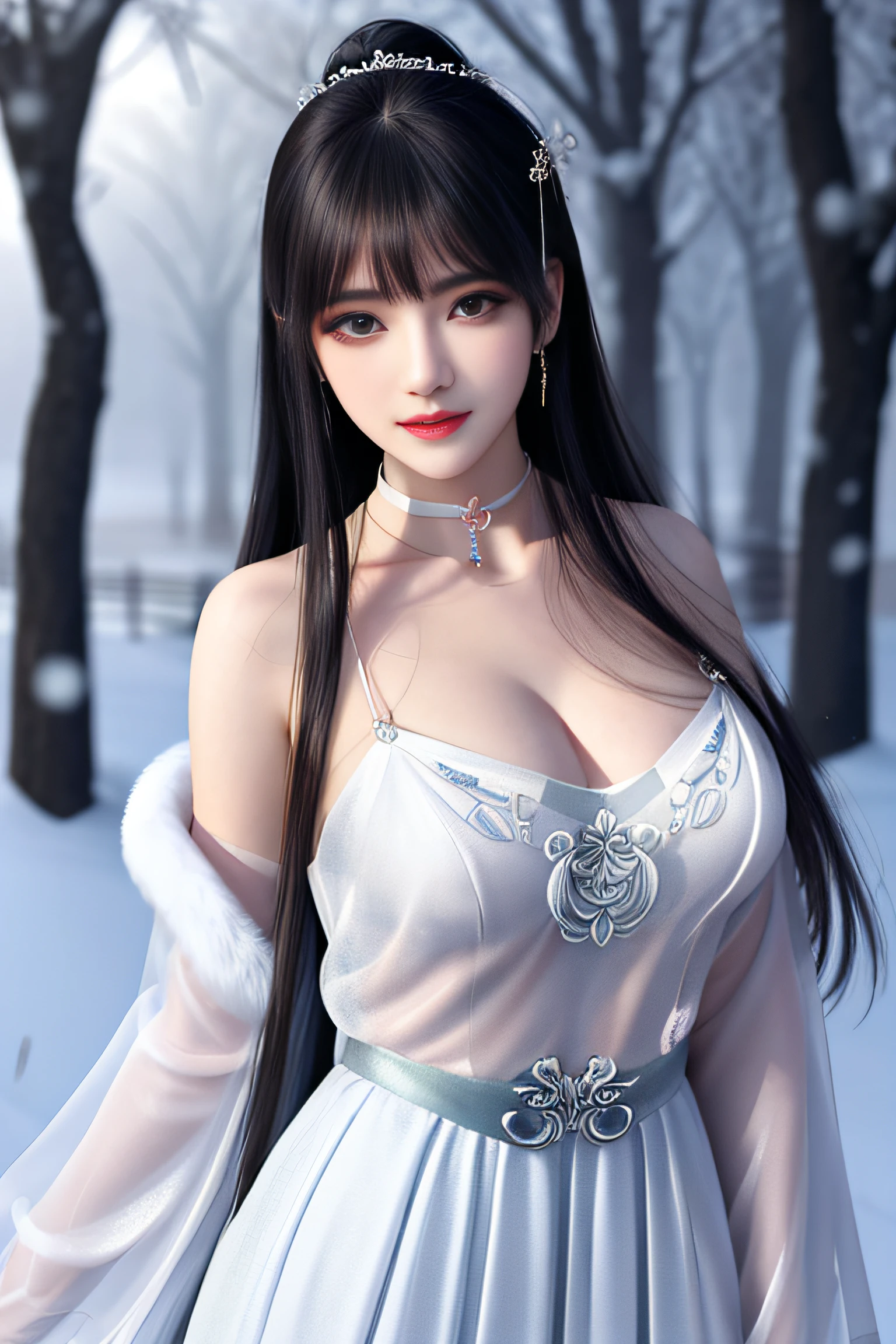 (,1 Girl, Throw,best quality, ) , (((,1 Girl, Solitary, Large Breasts, Cleavage,Looking at the audience, Cherry blossoms,lake, snow, snowing, lake, Full Moon, moonlight, night, night sky,sparkle Hair accessories, ))) Ultra-realistic 8k CG, Flawless, Clean, masterpiece, Professional artwork, Famous Artworks, light, Bloom, Perfect face, Pretty Face, fantasy, Like a dream, illusory, Science fiction, Lace, Lace trim, Lace-trimmed legwear, luxurious, Jewelry, diamond, Kaneko, pearl, gem, 蓝gem, 红gem, emerald, Intricate details, Exquisite pattern, charming, Tempting, Tempting, , enchanting, Hair accessories, neckLace, earrings, bracelet, armband,Halo,autumn,