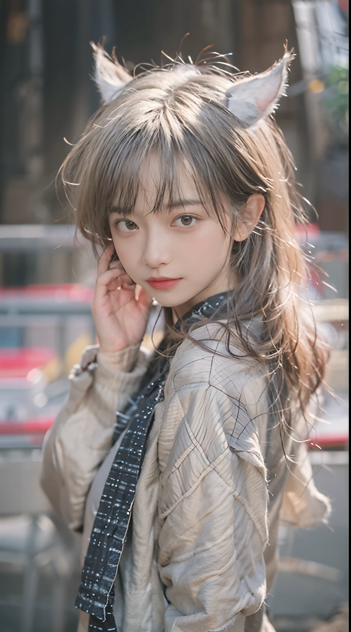 8K, Best Quality, masutepiece, 超A high resolution, (Realism: 1.4), Original photo, (True skin texture: 1.3), (Film grain: 1.3), (Other angles), wide-angle lens, 1 girl, Beautiful eyes and face details, masutepiece, Best Quality, close up, Full body, Look at the viewer