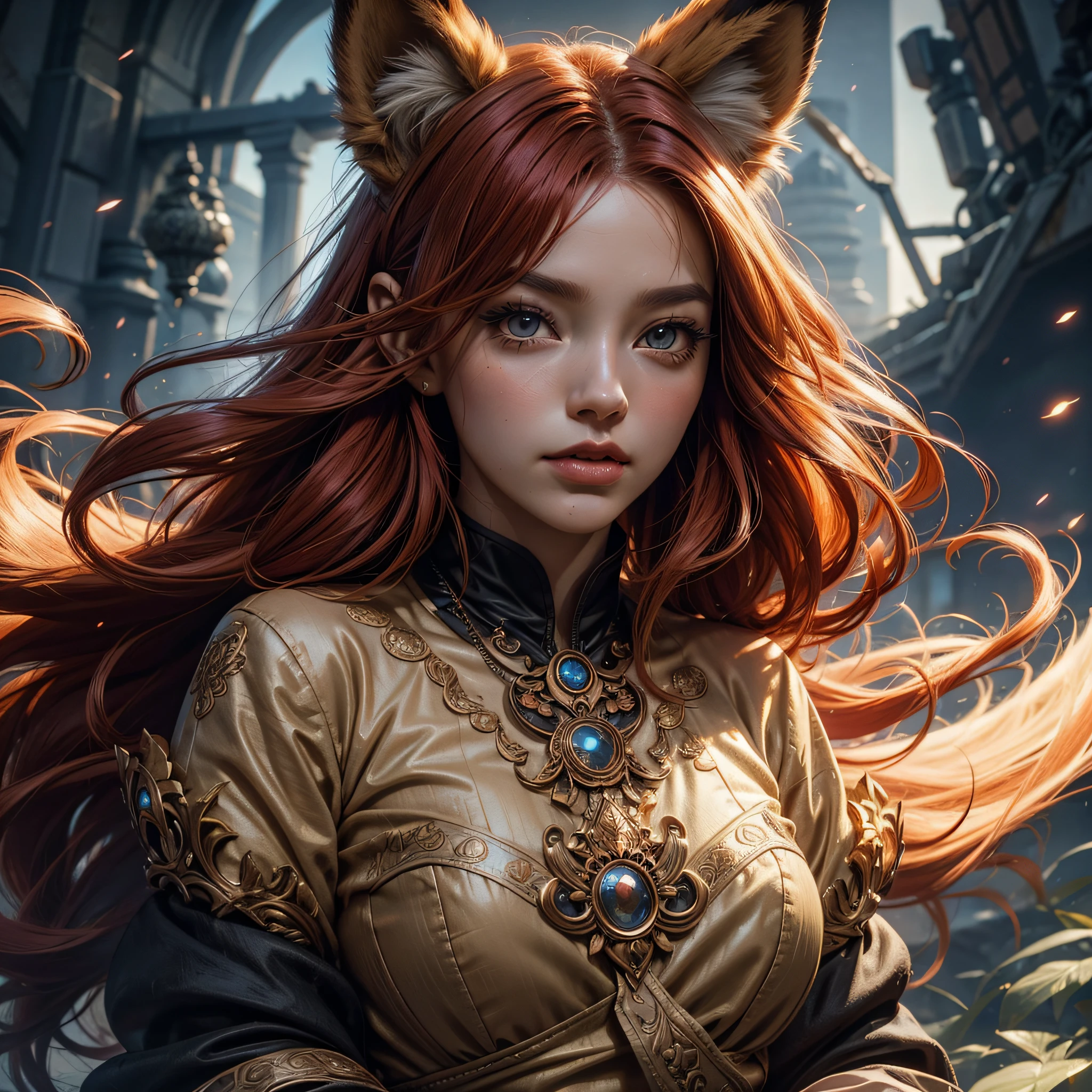 masterpiece, best quality, (extremely detailed CG unity 8k wallpaper), (best quality), (best illustration), (best shadow), realistic lighting, full shot body,mermaid portrait, intricate, elegant, highly detailed,portrait of a wolf woman, complex, handsome, highly detailed, claw, in the forest, blood, rags,beautiful face,dreamy,medieval era, beautiful detailed glow