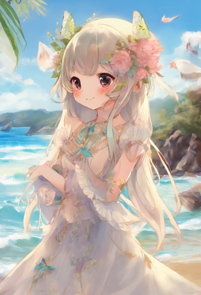 Genki girl,Innocent smile,Small Fresh,beachside,Sunny beach