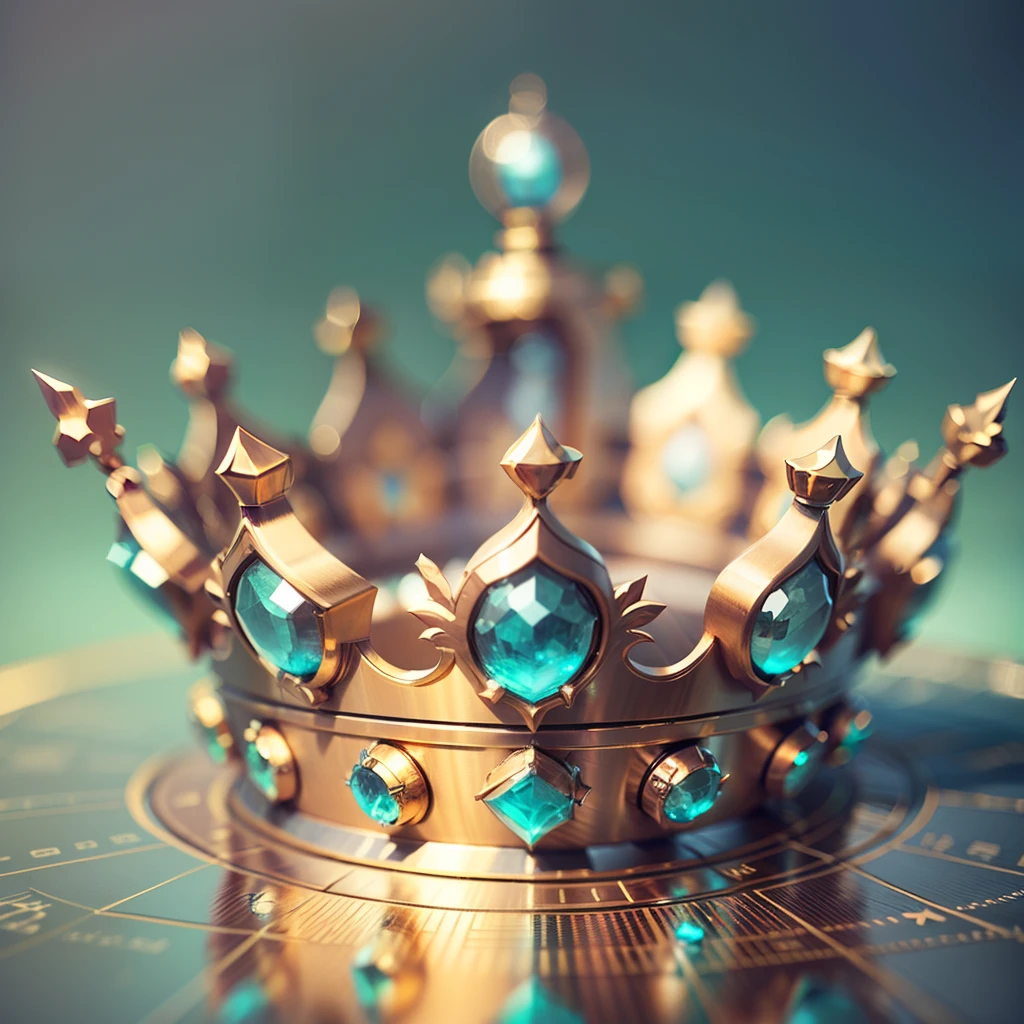 A close up view game asset of crown with dimonds,36k,ray trace,octane  rendering ,center focus --auto --s2