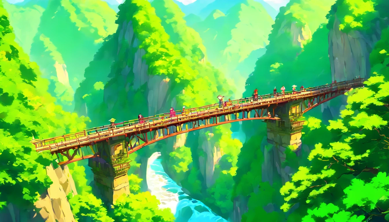 Dujiangyan，Anlan Rope Bridge