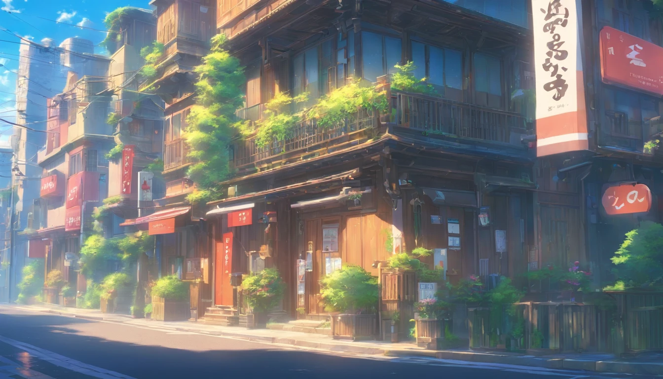 buliding,House on the street,Faraway view,frontage,super wide shot