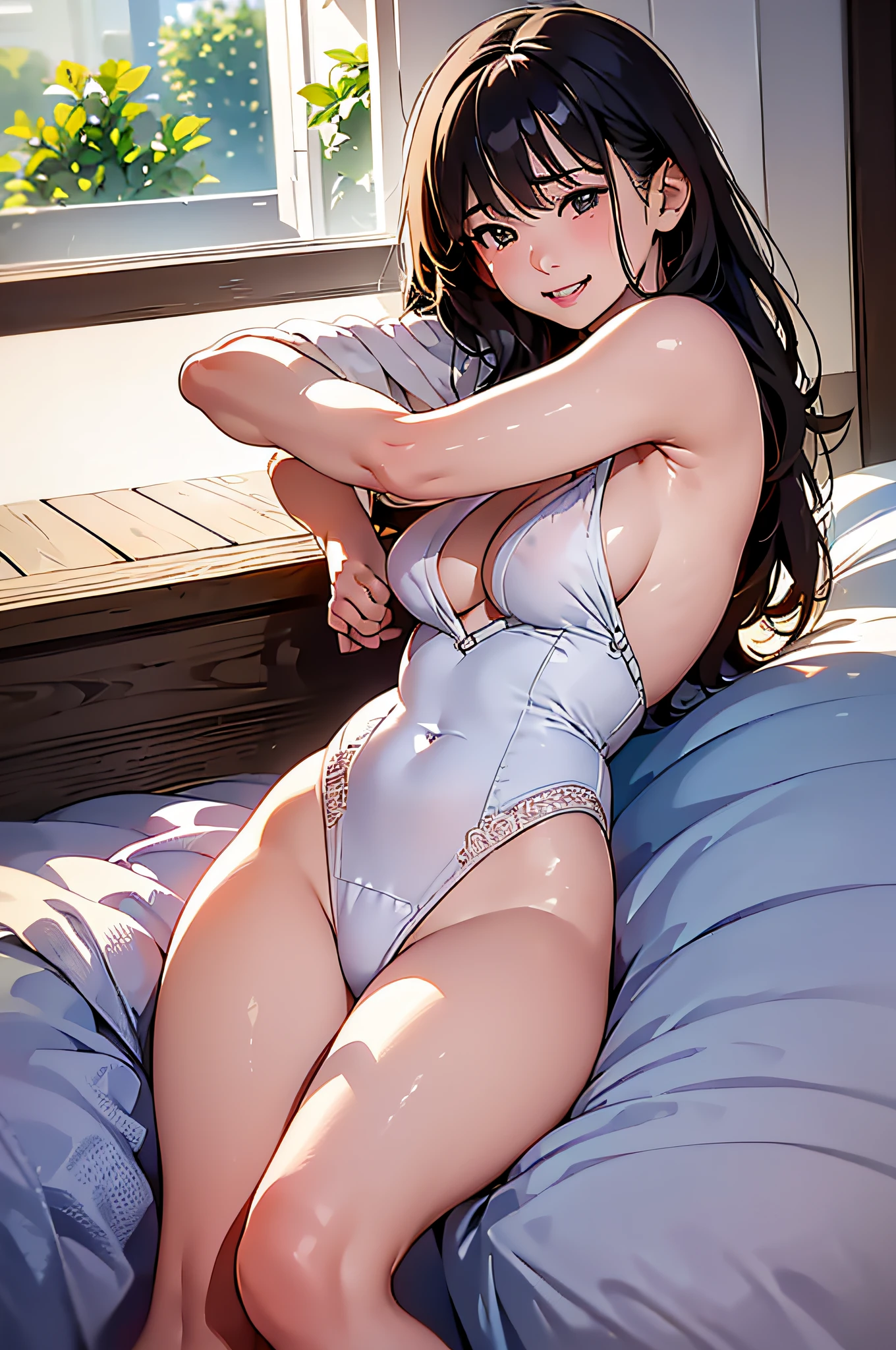 masterpiece、top-quality、Silence Suzuka\(Uma Musume)、Brown hair、shorth hair、small tits、((((Perfect limbs))))、Only one girl、undergarment、all-fours、Horse Girl、brown haired、thighs thighs thighs thighs、Underbust、(top-quality、8K、masterpiece、NSFW))、perfectly cute girls、Delicate and smooth skin、real looking skin、Perfect and beautiful face、Perfect and cute face、(subjective perspective、showing the view from above)、The large、(Light black underwear、 wet、beautiful nipple slips)、((Transparent white micro bikini、String Micro Bikini、areola protruding from bra,、))、The gap between the chest and underwear、shinny skin、Beautiful waist constriction、masterpiece、top-quality、hight resolution、独奏、Night bed、Sliding underwear、Lying down、From above、Begging for a hug with open arms、Greet with a smile、a bed、disheveled flowers transparent underwear、 Rough breath, Sexual Performance Hospitality, Single girls, Unhooked underwear, breastsout, cleavage of the breast, , s lips, shorth hair, Opening Mouth, phot_, Pink_bra very, Are sleeping, Wet underwear, (masterpiece), super detailing, (highdetailskin), (top-quality: 1.0), (top-quality: 1.0), (top-quality, masterpiece), (Spread your legs apart)))), ((dynamicposes)), ((hide crotch with hands)), top-quality, masterpiece, Ulutra HD, (Girl yawning in bed), (The back of the thigh is visible))), ((POV:1.7)))、slender hip、round breast、clearly、((((NSFW))、hard breathing、Problem eyebrows、Upturned eyebrows、((begging for hug))))、Black transparent panties、(no brassiere))))、masterpiece、top-quality、hight resolution、in a house、white shirt、Red ribbons、unwear、bra very、panties on、lying on one's side、From above、arms extended、irate、bedridden、Disheveled clothes、Rough mouth、Sexual symptoms、masterpiece、top-quality、hight resolution、in a house、see -through、 Slippery Rubra、Side tie T-back、New down、From above、stretching arms up、irate、Are sleeping、Disheveled underwear、Rough breath、Sex Expressions、full body Esbian、((Torn panties、Torn underwear))))、During masturbation、On the verge of going、masterpiece、top-quality、Bite、M-shaped legs、Repeat up、Man lifts the legs of a woman lying on her back with both hands、Bring it to a woman's head, And the pubic area is lifted.、