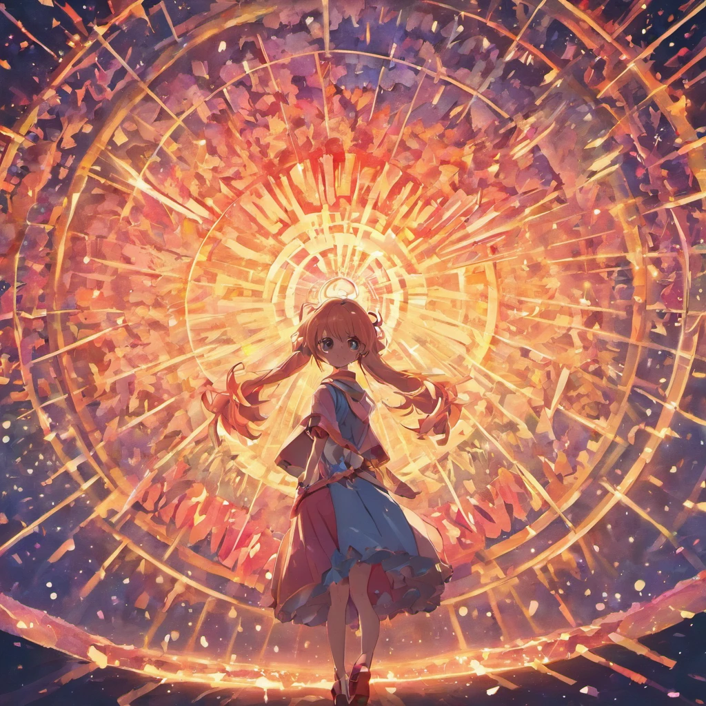 Beautiful colorful world、no humans、Fantastical、Not human、Scenery only、Reven Element),(Riben Illustration:1.3,paper art:1.3, Quilted Paper Art:1.2),( Reasonable design, Clear lines, High Sharpness,Best Quality, Very detailed, masutepiece, Movie Light Effects, 4K )
