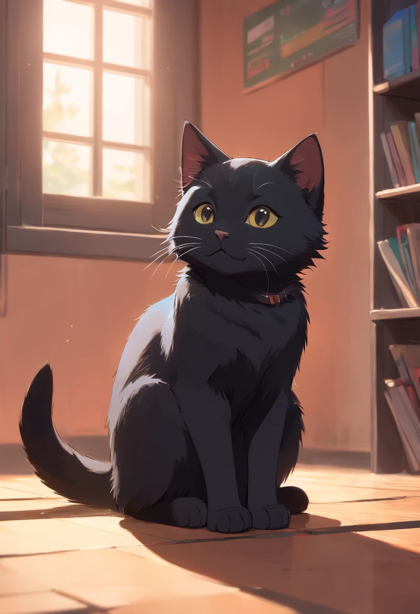 A black kitten, Do cat poses, Ultra HD and Ultra High Resolution