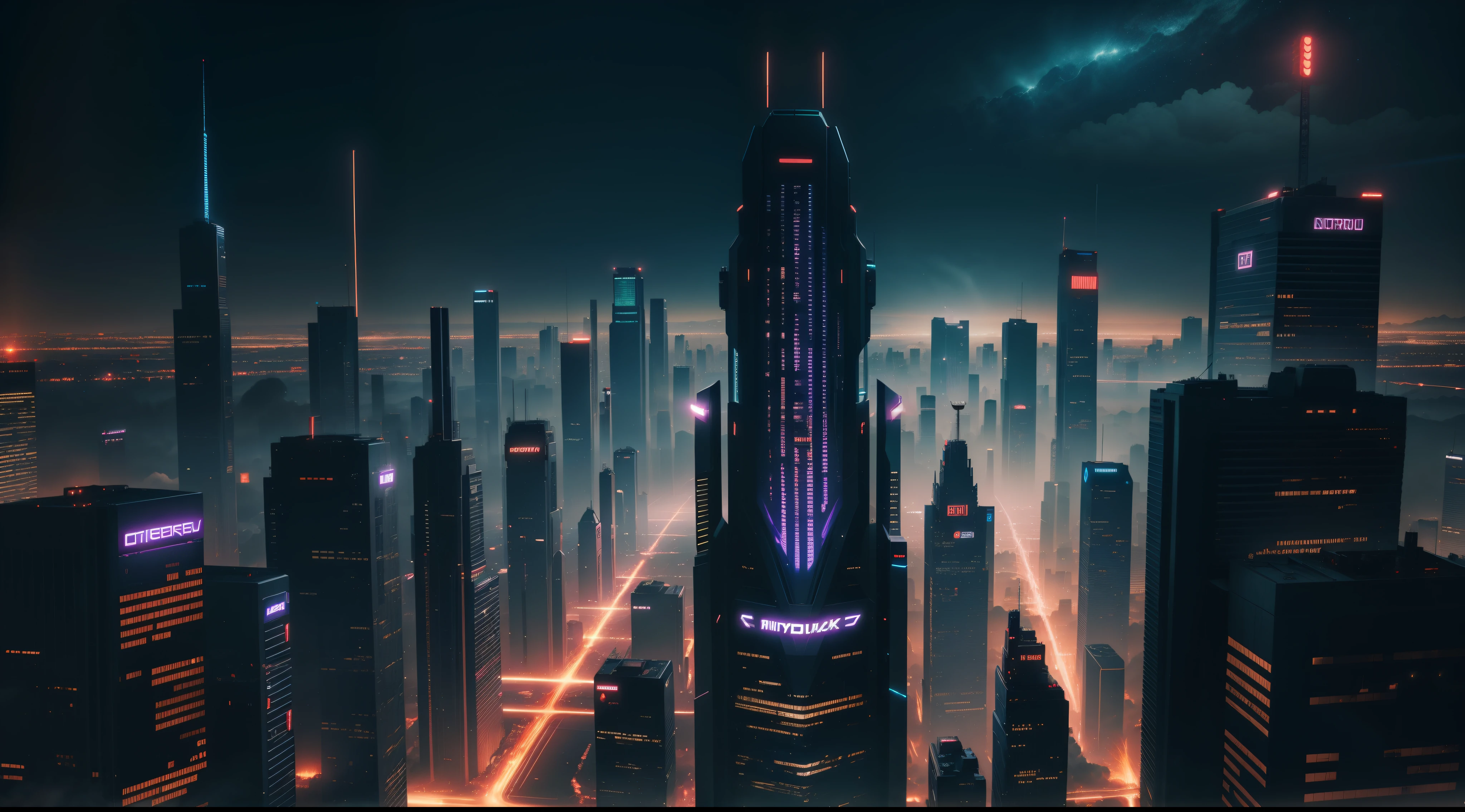 Crowd, night city, cyberpunk, 4k, hd wallpaper, masterpiece, extremely Detailed