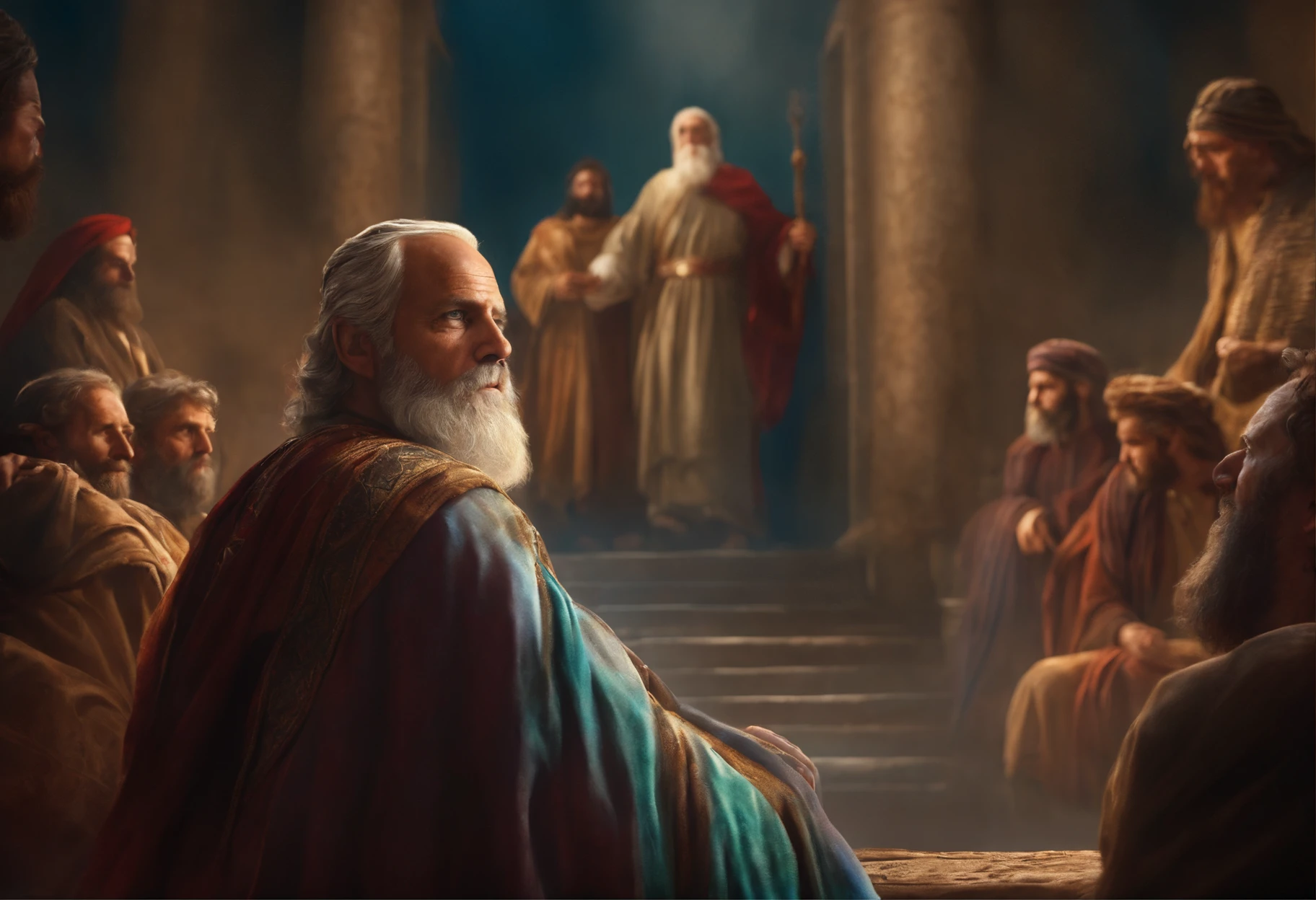 Moses and the tablets of the law.