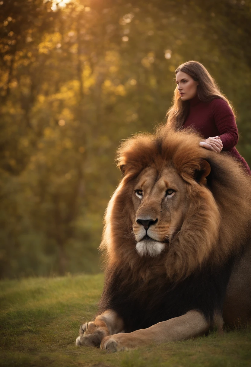 angela white nuked with a strong lion