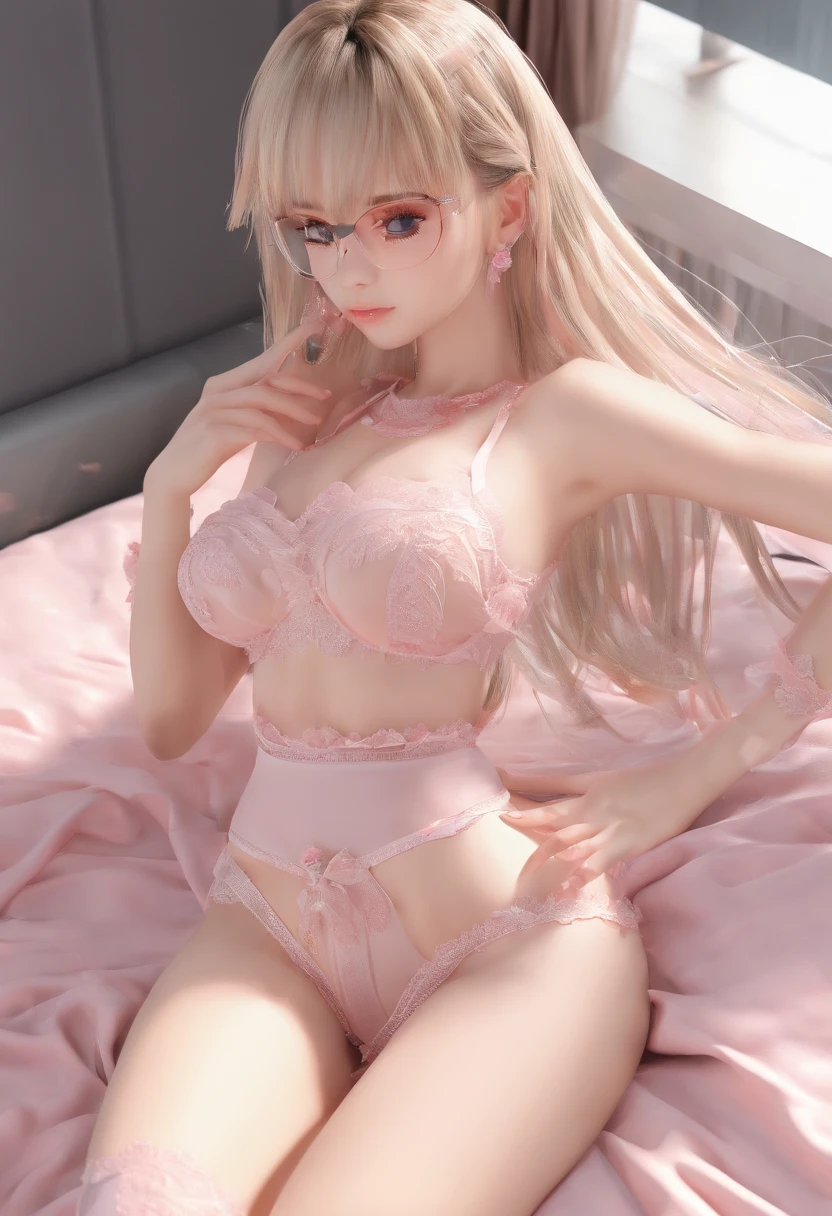 (solo girl,lingerie,bed:1.2),(wet:1.1,slightly wet panties),(masturbating:1.1,pleasuring herself),(focus on:1.1,vagina),(intense,orgasmic:1.2) expression,(horny,desirous:1.1) look,(tongue out:1.1), (seductive,sexy:1.2) moaning (best quality,4k,highres,masterpiece:1.2),(ultra-detailed:1.1),(realistic:1.37)