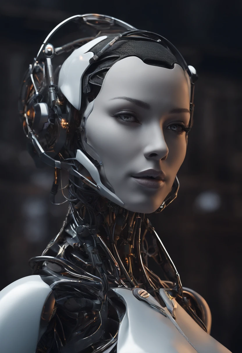Minimalism, minimal Award winning luxury humanoid robot, hi - tech synthetic bio ethereal metal and orange titanium material, award winning photo, on dark background, dark palette ergonomic photography, incredibly detailed, sharpen details, cinematic production still, cinematography, photorealistic, modern composition, Unreal Engine, Cinematic, Color Grading, portrait photography, Ultra - Wide Angle, Depth of Field, hyper - detailed, beautifully coloured, insane detail, intricate detail, beautifully coloured, Unreal Engine, Cinematic, Colour Grading, Editorial Photography, Photography, Photo Shoot, Depth of Field, DOF, Tilt Blur, White Balance, Super Resolution, Megapixel, ProPhoto RGB, VR, Half Moon Lighting, Backlighting, Natural Lighting, Incandescent, Fiber Optic, Mood Lighting, Cinematic Lighting, Studio Lighting, Soft Lighting, Volumetric, Contre - Jour, Beautiful Lighting, Accent Lighting, Global Illumination, Global Illumination, Global Illumination in Screen Space, Global Illumination by Ray Tracing, Optics, Dispersion, Brightness, Shadows, Roughness, Glare, Ray Tracing Reflections, Lumen Reflections, Reflections in Screen Space, Diffraction Gradation, Chromatic Aberration, GB Displacement, Scan Lines, Ray Tracing, Ray Tracing Ambient Occlusion, Anti - Aliasing, FKAA, TXAA, RTX, SSAO, Shaders, OpenGL - Shaders, GLSL - Shaders, Post Processing, Post - Production, Cel Shading, Tone Mapping, CGI, VFX, SFX, insanely detailed and intricate, hyper - maximalist, elegant, hyper realistic, super detailed, dynamic pose, photography, ultrarealistic render, ergonomic, trompe l'oeil