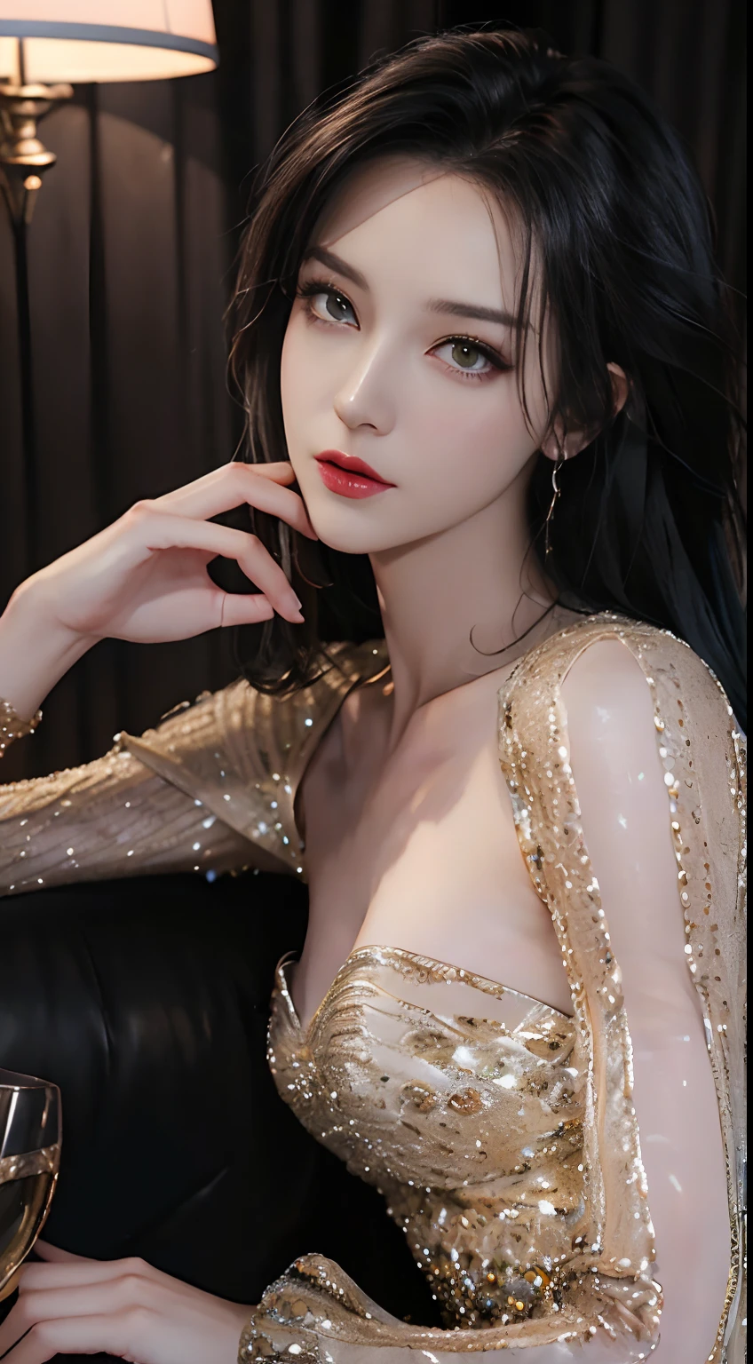 ((Best quality)), ((masterpiece)), (detailed:1.4), 3D, an image of a beautiful cyberpunk female,HDR (High Dynamic Range),Ray Tracing,NVIDIA RTX,Super-Resolution,Unreal 5,Subsurface scattering,PBR Texturing,Post-processing,Anisotropic Filtering,Depth-of-field,Maximum clarity and sharpness,Multi-layered textures,Albedo and Specular maps,Surface shading,Accurate simulation of light-material interaction,Perfect proportions,Octane Render,Two-tone lighting,Wide aperture,Low ISO,White balance,Rule of thirds,8K RAW,