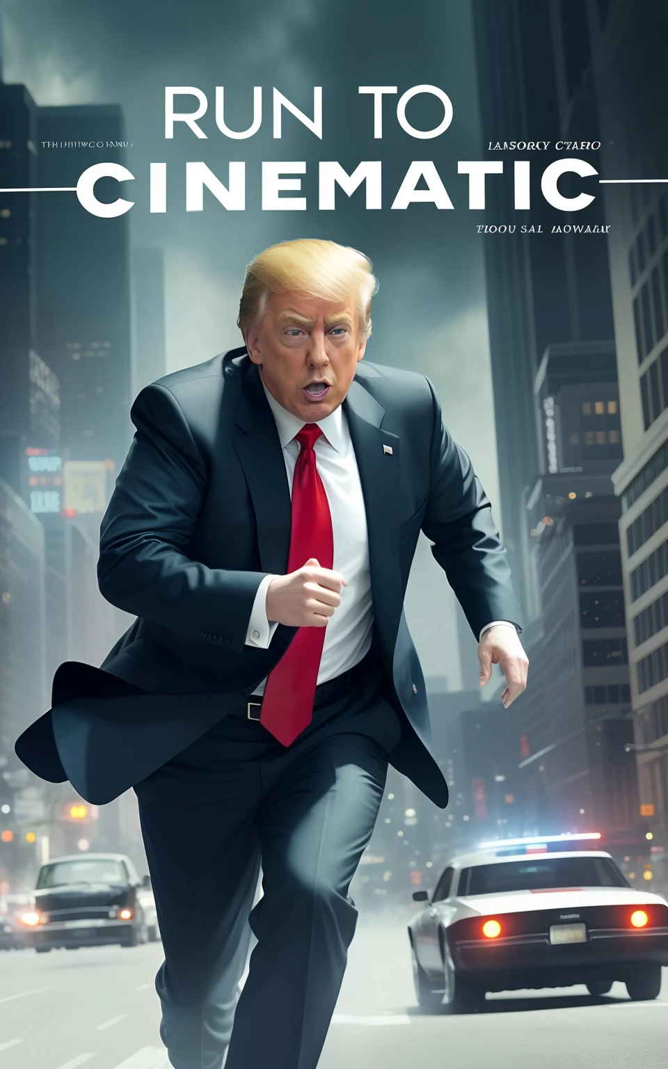 a poster of a man in a suit running down a street, paul giamatti is donald trump, movie poster character, cinematic movie image, cinematic , - h 7 6 8, cinematic!, cinematics, cinematic poster, very cinematic, cinematic movie photo, cinematic photo, cinematic movie poster, **cinematic, cinematic image, cinematic action, cinematic!!, cinematic, cinematic