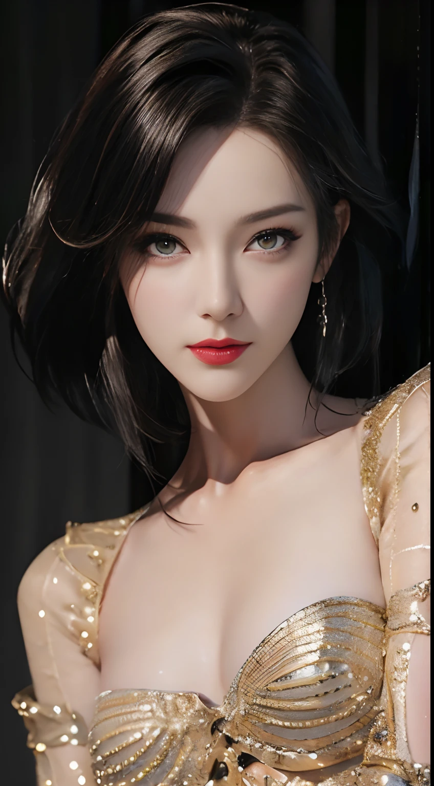 ((Best quality)), ((masterpiece)), (detailed:1.4), 3D, an image of a beautiful cyberpunk female,HDR (High Dynamic Range),Ray Tracing,NVIDIA RTX,Super-Resolution,Unreal 5,Subsurface scattering,PBR Texturing,Post-processing,Anisotropic Filtering,Depth-of-field,Maximum clarity and sharpness,Multi-layered textures,Albedo and Specular maps,Surface shading,Accurate simulation of light-material interaction,Perfect proportions,Octane Render,Two-tone lighting,Wide aperture,Low ISO,White balance,Rule of thirds,8K RAW,