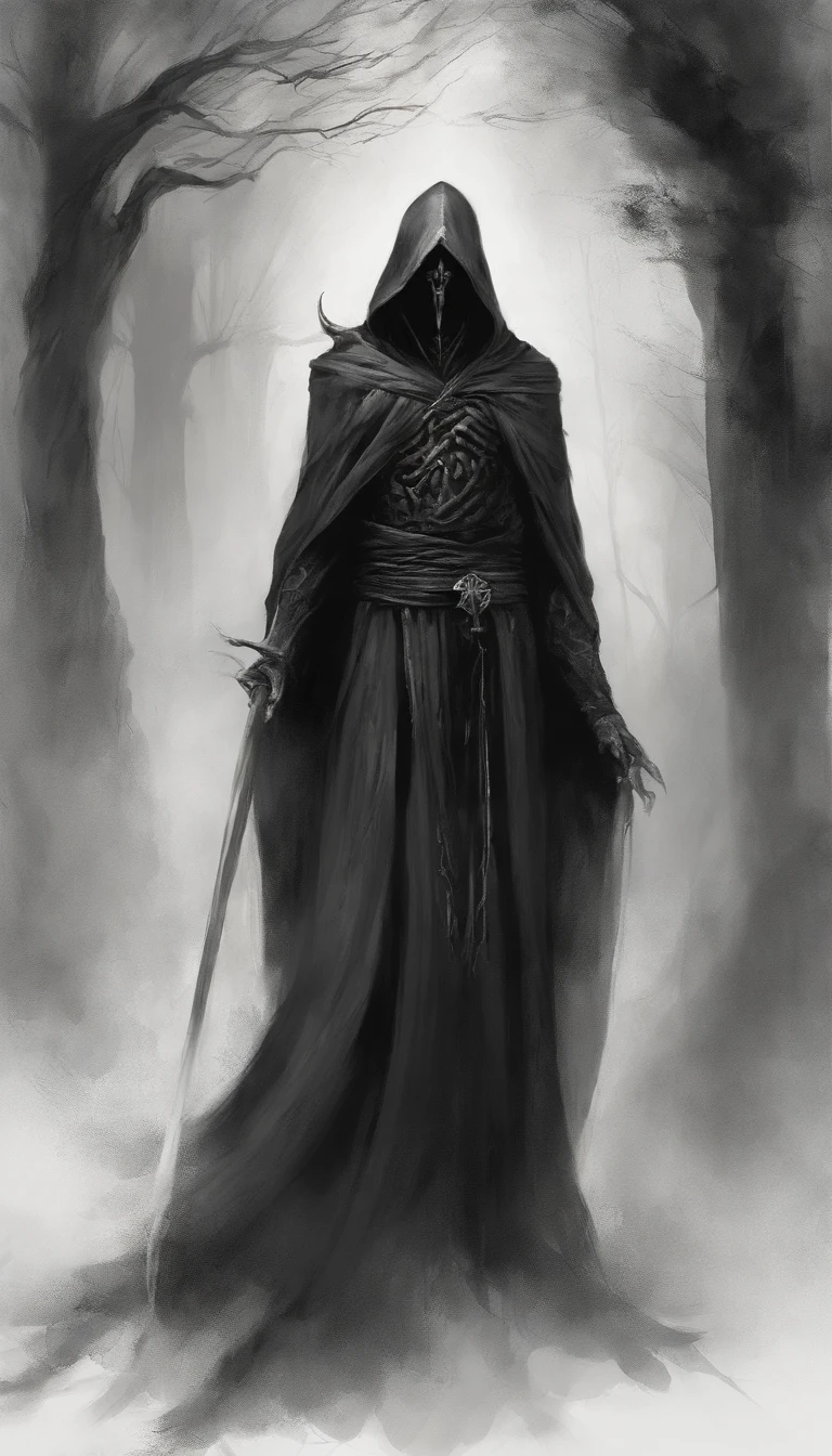 A Japanese shrine Appearance: The Dark Narrator
Physique:
The Dark Narrator possesses a striking and imposing physical presence. They stand at an impressive height, their figure commanding attention wherever they go. Their frame is slender, but it exudes an eerie elegance that seems both graceful and unsettling.
Attire:
Drapped in an aura of foreboding, The Dark Narrator's attire is both stylish and macabre. They are swathed in a long, flowing black cloak that seems to defy the laws of physics. This cloak, made of a fabric unknown to mortal realms, billows around them like a living shadow, even in the absence of wind.
Hood and Face:
The cloak's hood is a shroud of darkness, concealing most of their face. Their features remain a mystery, hidden in the depths of this abyssal hood. Only their eyes are revealed, and they are a sight to behold. Their eyes are piercing and crystal-clear, yet they exude an unnatural, ice-cold intensity. These eyes seem to hold the secrets of the universe, revealing glimpses of ancient wisdom and otherworldly knowledge.
Hands and Fingers:
The Dark Narrator's hands are long and elegant, adorned with fingers that are almost skeletal in appearance. These bony fingers appear as though they could reach out from the abyss itself, their touch sending shivers down one's spine.
Gait and Demeanor:
When The Dark Narrator moves, it is with an ethereal grace that defies the laws of gravity. Their footsteps are almost soundless, as if they are gliding rather than walking. Their presence exudes an air of profound gravitas, and those who encounter them are often struck by an inexplicable sense of awe and unease.
Voice:
Their voice, when they choose to speak, is a mesmerizing symphony of darkness. It resonates with an otherworldly quality, smooth as silk yet chilling to the bone. Every word they utter carries a weight that lingers in the minds of those who hear it, like an indelible mark on the soul.