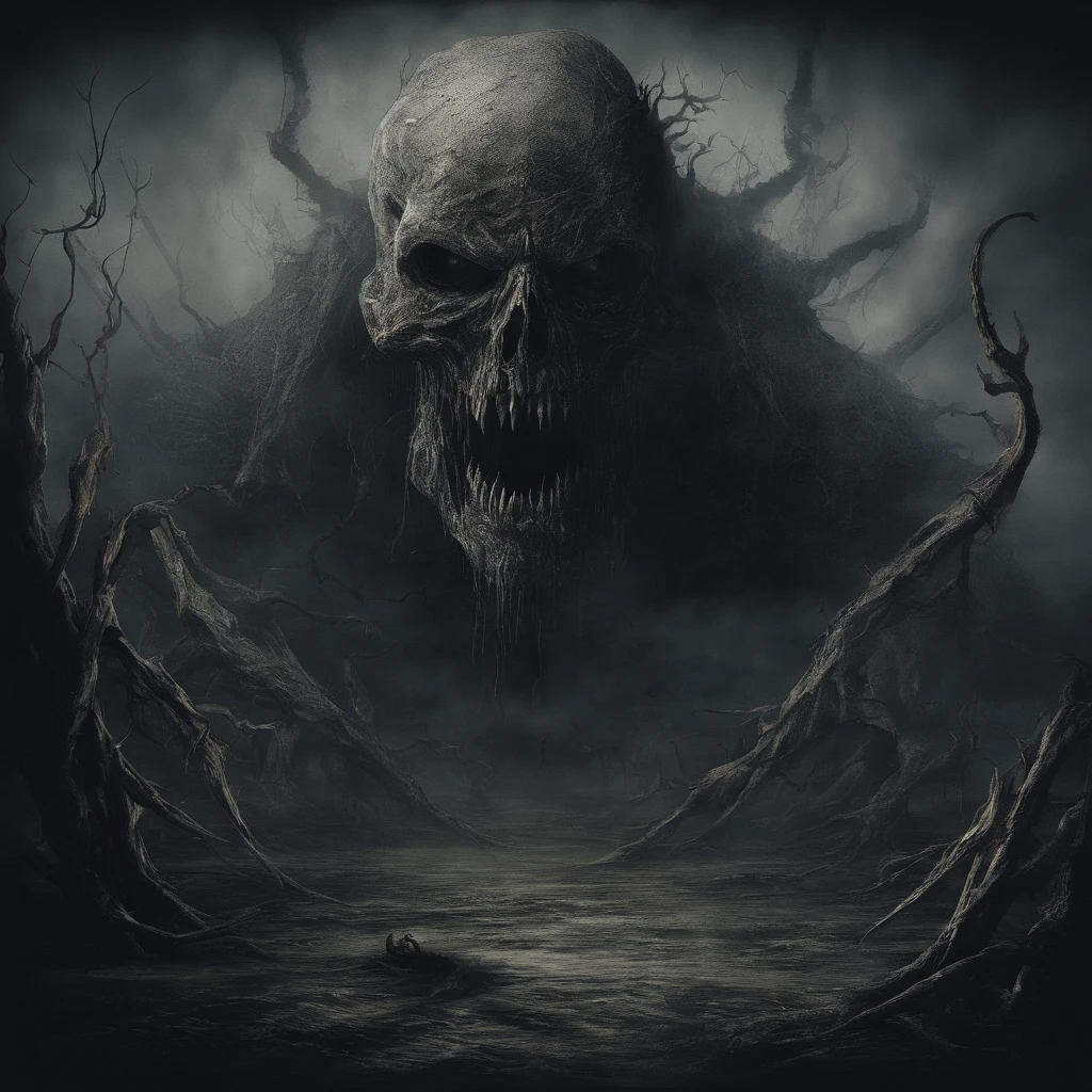Mysterious creatures from another world, terrifying atmosphere, fire, Smoke, Hyper-Realism, High quality, masutepiece
