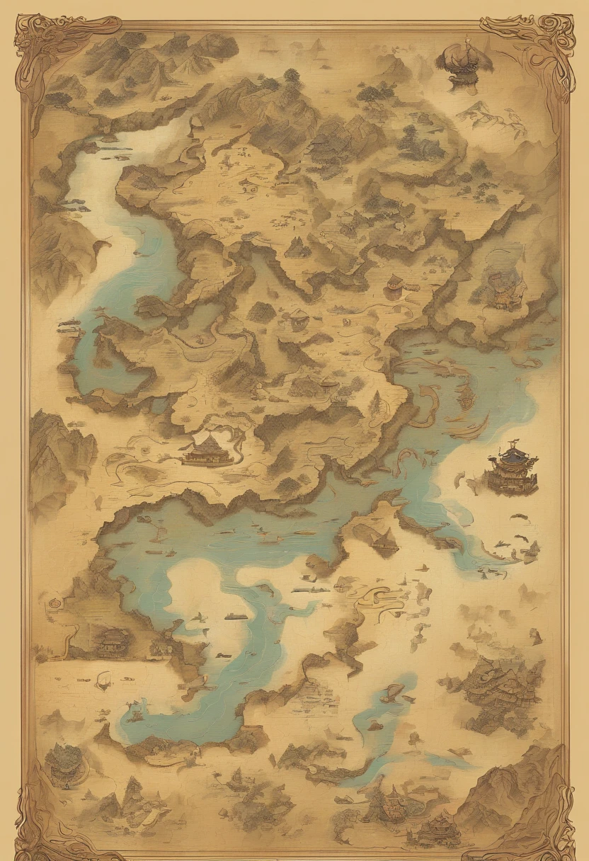 An ancient and mysterious envelope,The top seems to convey the mysterious aura of the oriental dragon,Invitation to