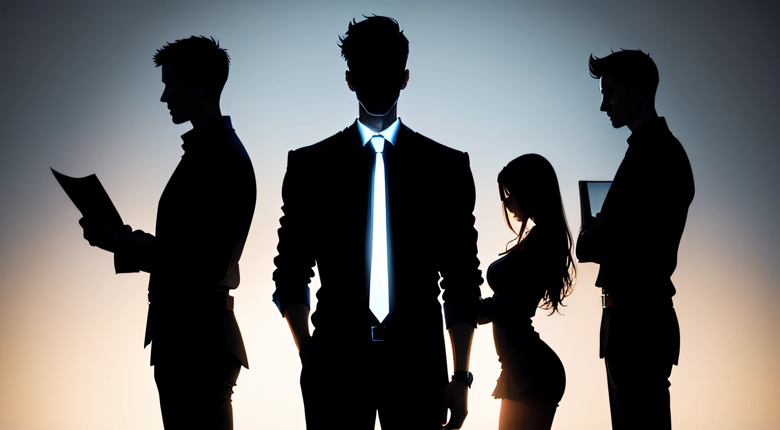 male teacher silhouette