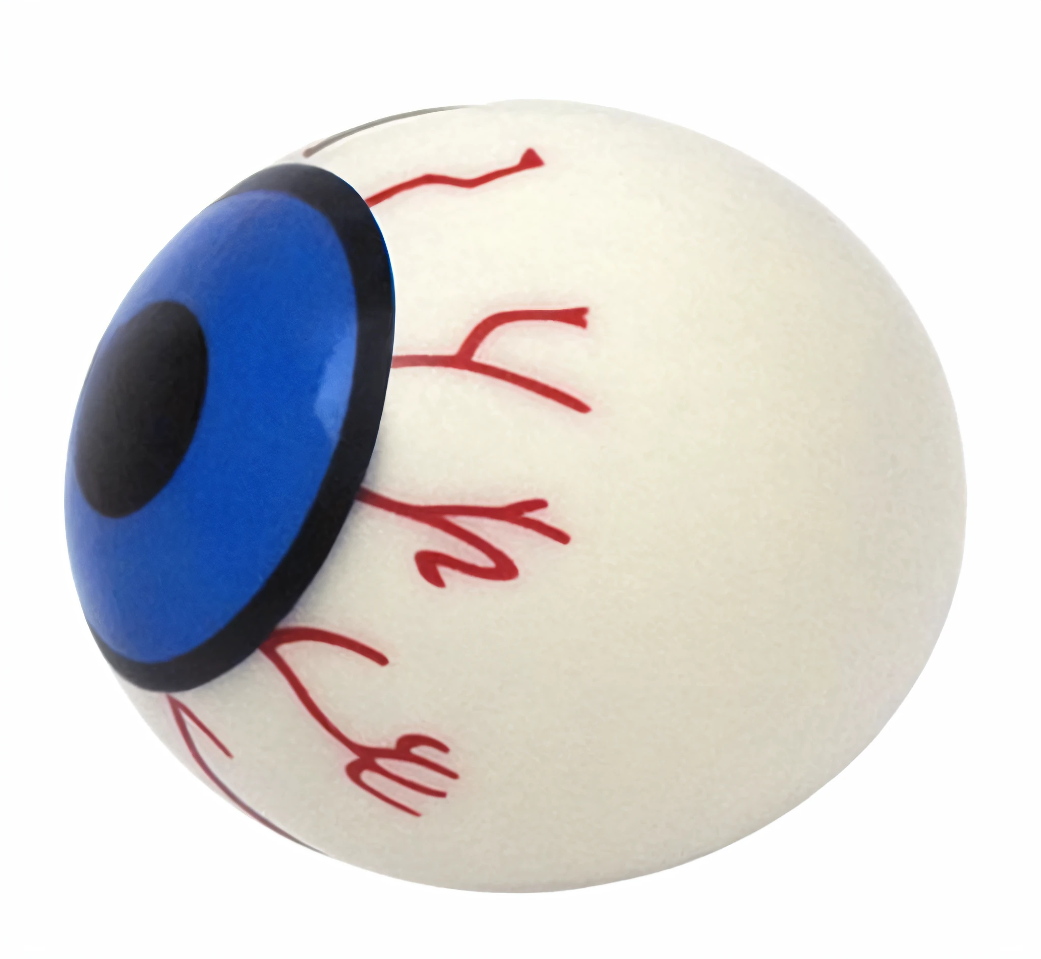 Close-up of a ball with blue eyes, blue eyeball, eyeball, giant eyeball, False eyeballs, only eyeball, The Evil Eye, glass eyeballs, Bloodshot eyeballs, eyeballs, large blue laser eyes, Eyeballs, Huge eyeballs, 70's, 70's, round pupils, White prosthetic eye