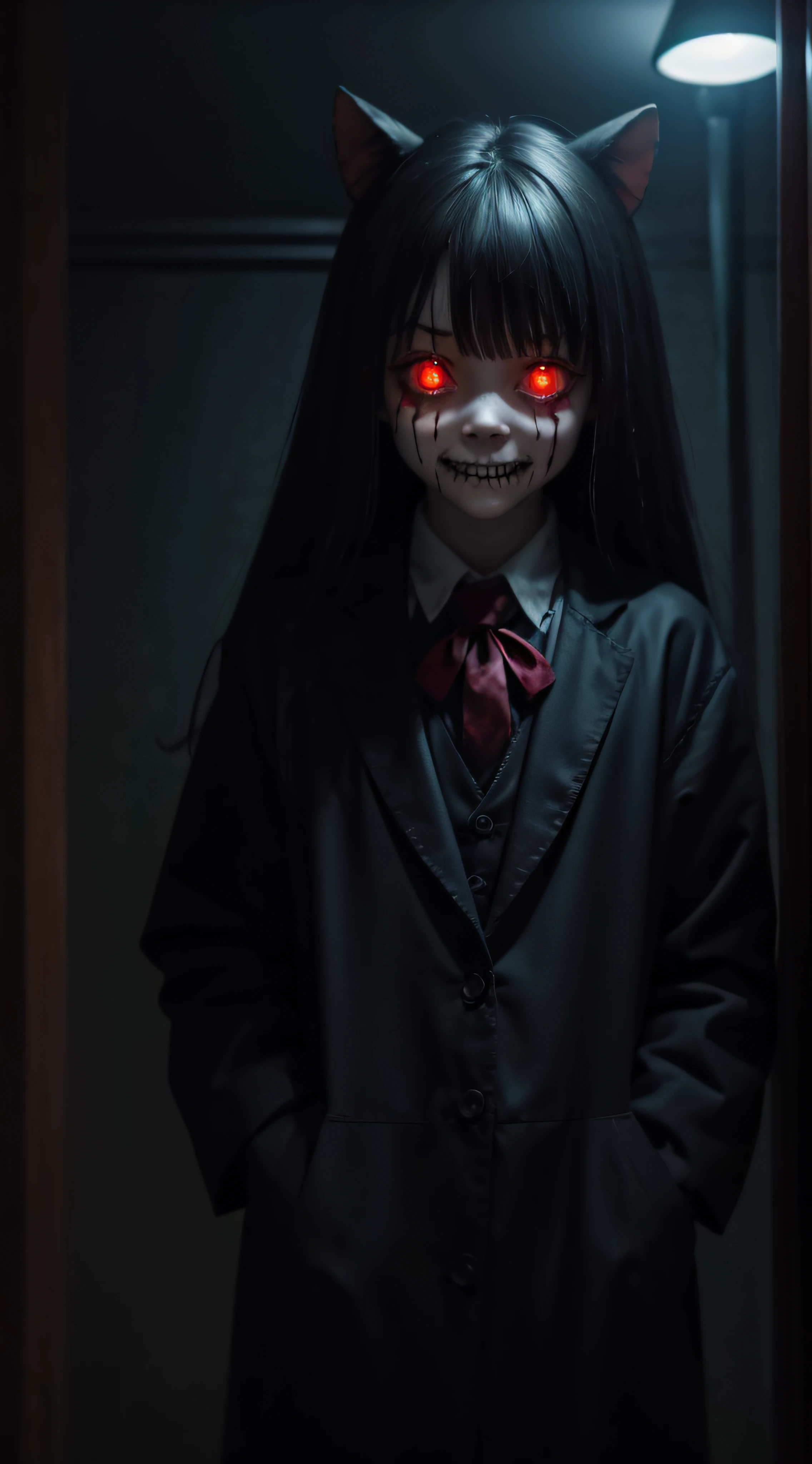 scary,Japanese doll, horror, fear, darkness, Japanese room,