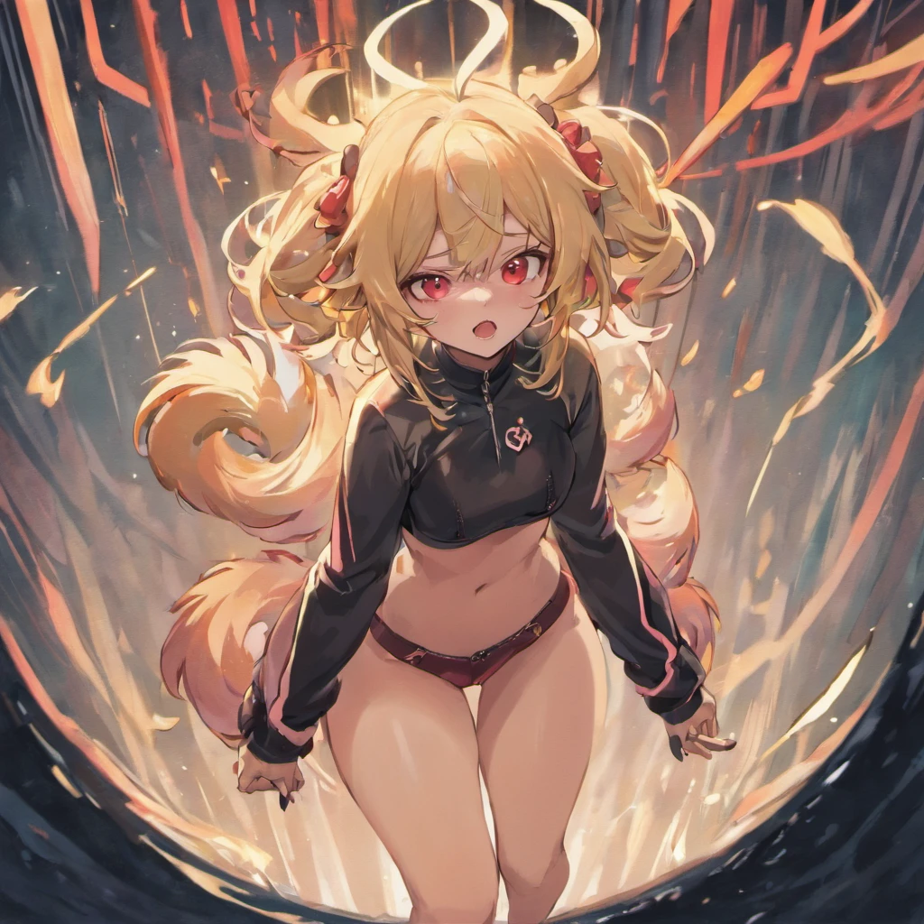 Sexy woman, blue fur jacket over white t shirt, medium chest, black denim shortpants and kneehighsocks, wide hips, absolutely gorgeous, anime catgirl wit h catears and tail,showing ass to camara, hourglass body shape, seductive kissing, playing with , eating and licking ass, grabbing ass, playing with a dildoanime catgirl being attacked by tentacles, nsfw, hentai, sex, facial, sucking/licking,cum blonde long hair, red eyes,