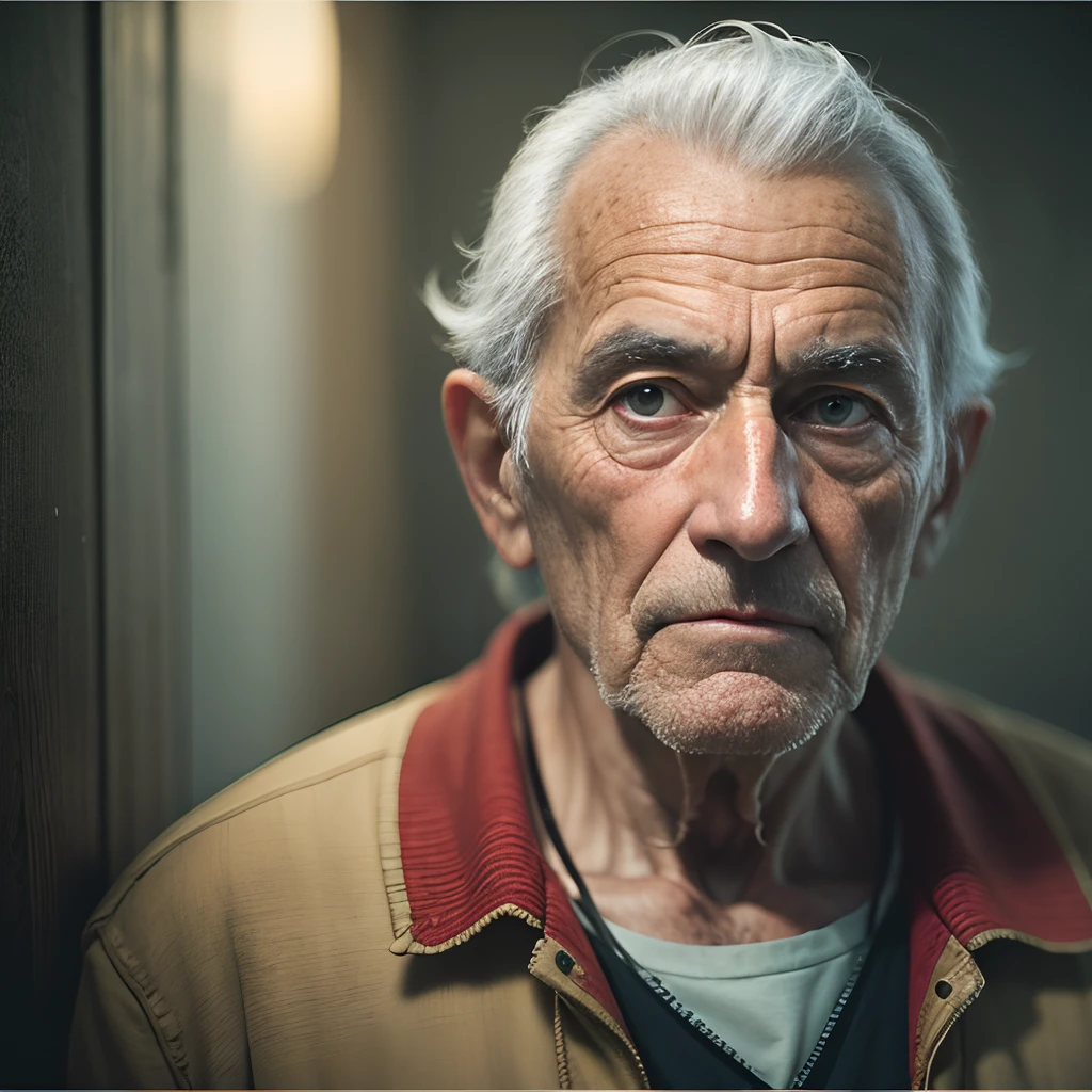 portrait a old man cinematic --auto --s2