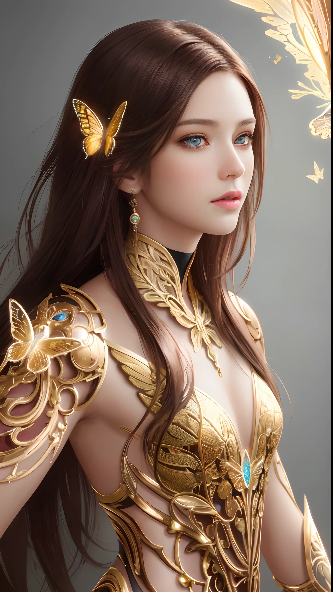 Mulher maravilha, arms crossed in Greek column,
Braceletes de ouro, cabelos escuros, seios fartos