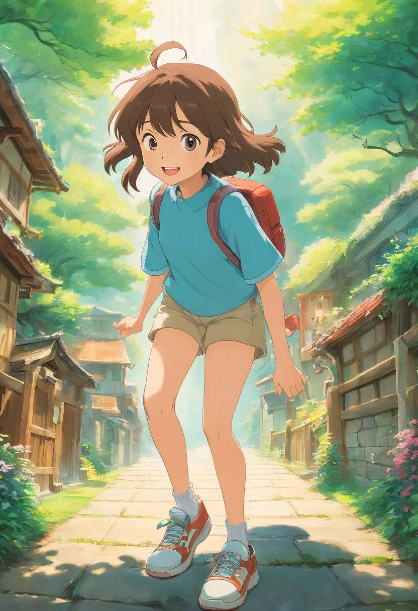 Real Photographics,Hyper-realistic,Ultra photo realsisim,super-fine,Genki girl,adolable,Close your eyes,ssmile,long whitr hair,Qi bangs,denim pant,athletic sneakers,rays of sunshine