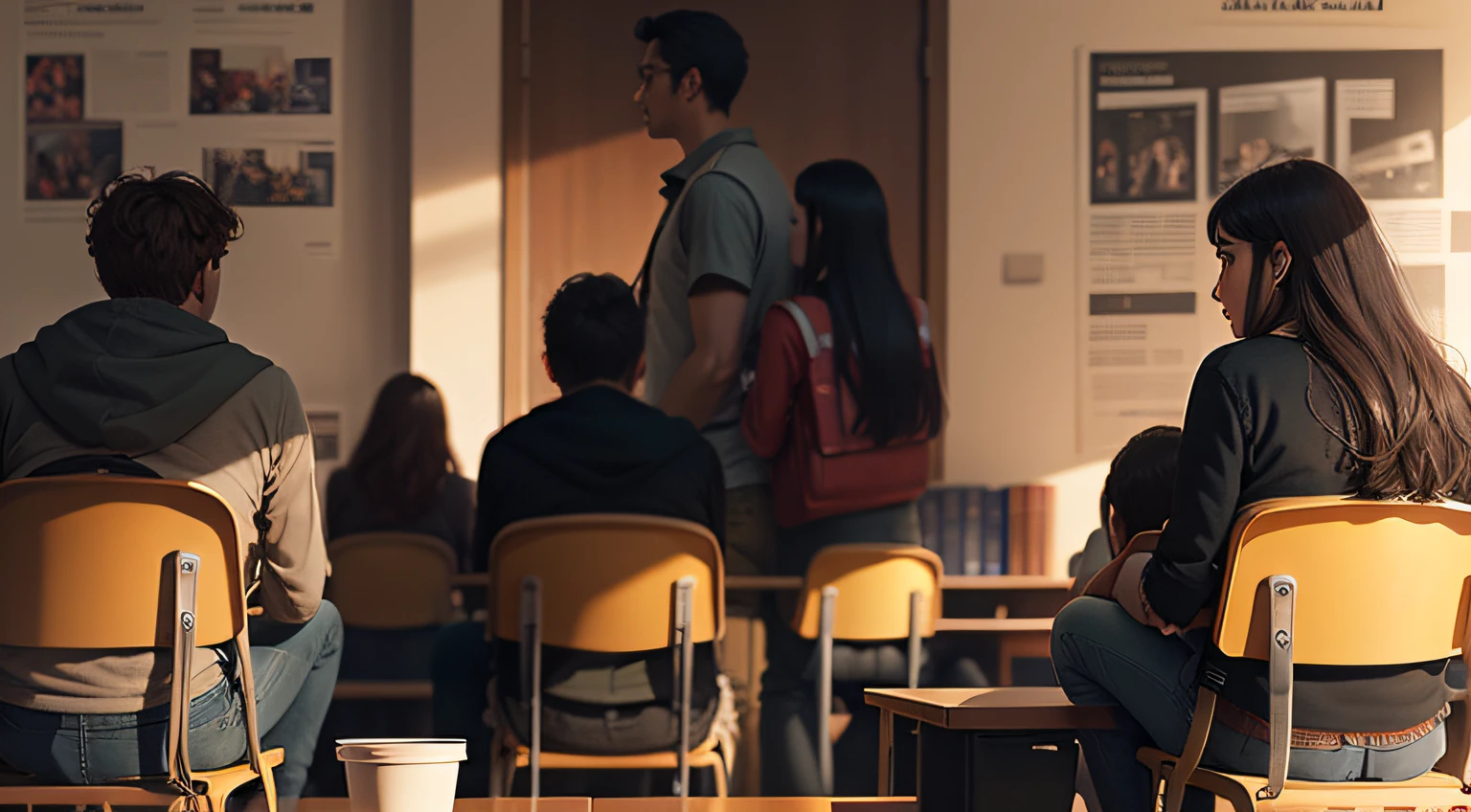 Movies poster, university, students