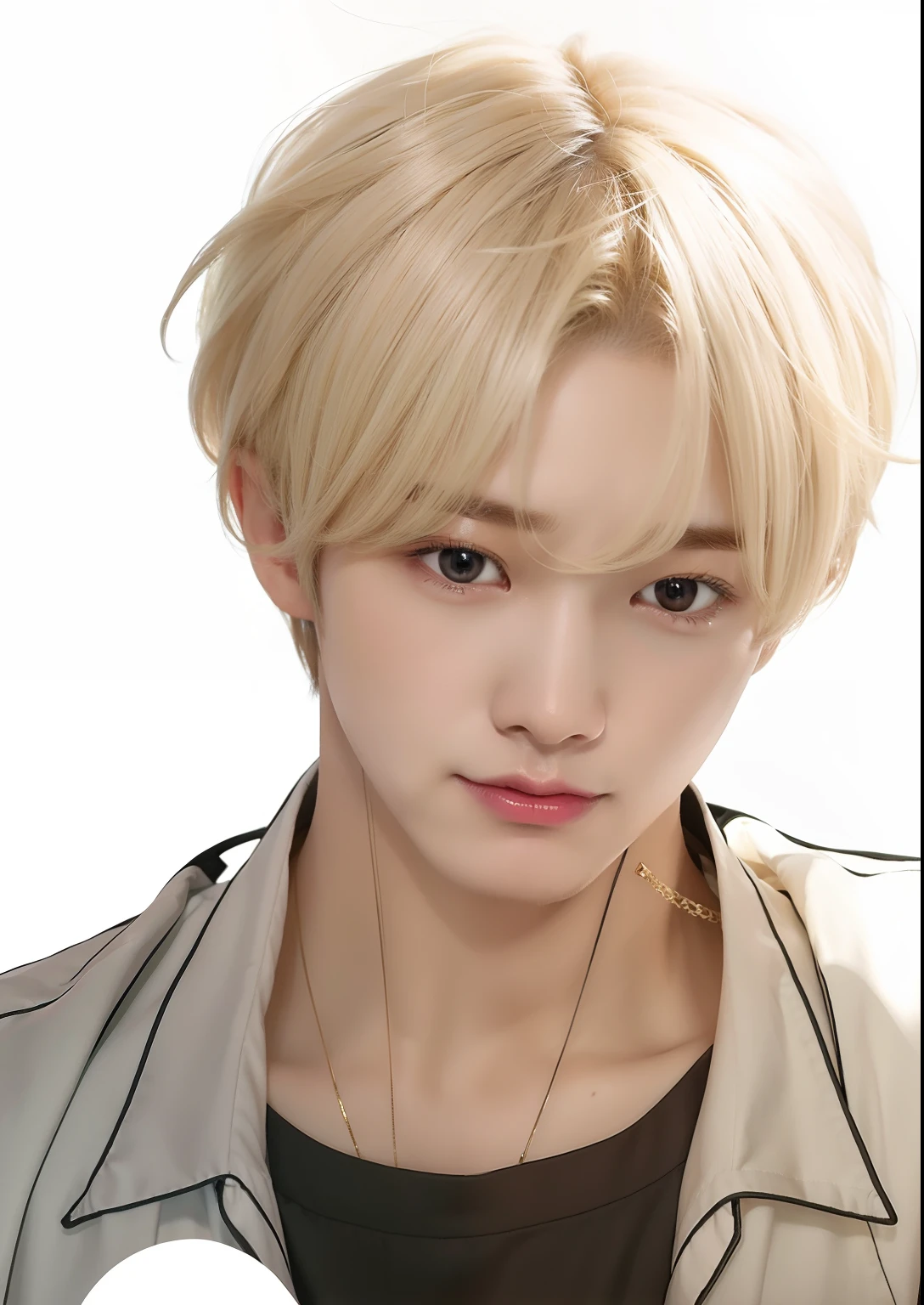 1boy, baek dohwa , blonde hair, realistic, ultra detail