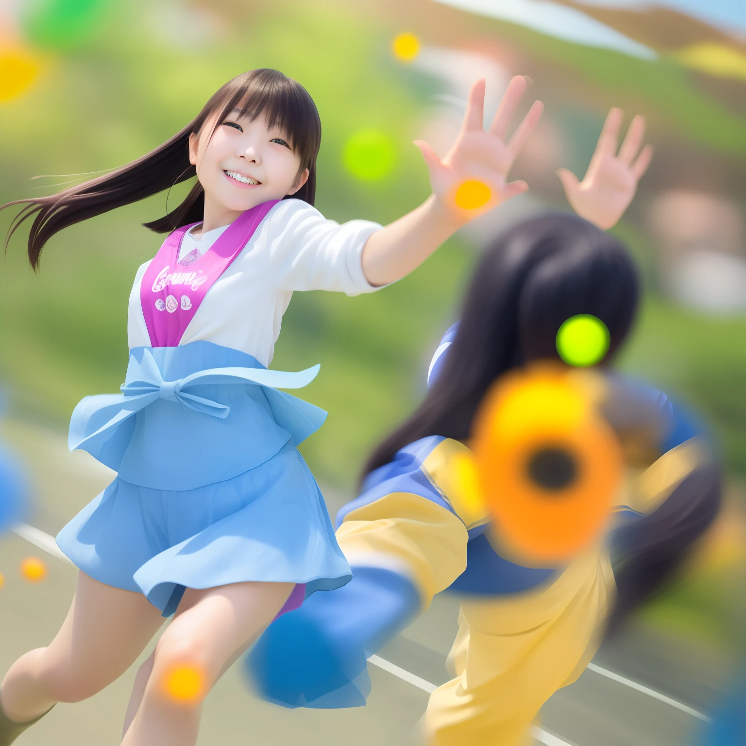 Genki girl,with dynamism、Full of prunes、Positive girls。Sunny smile,Positive and optimistic attitude,Passionate personality。The energetic girl exudes youthful vitality,Passionate about life and the future,It often brings joy and positive energy。
