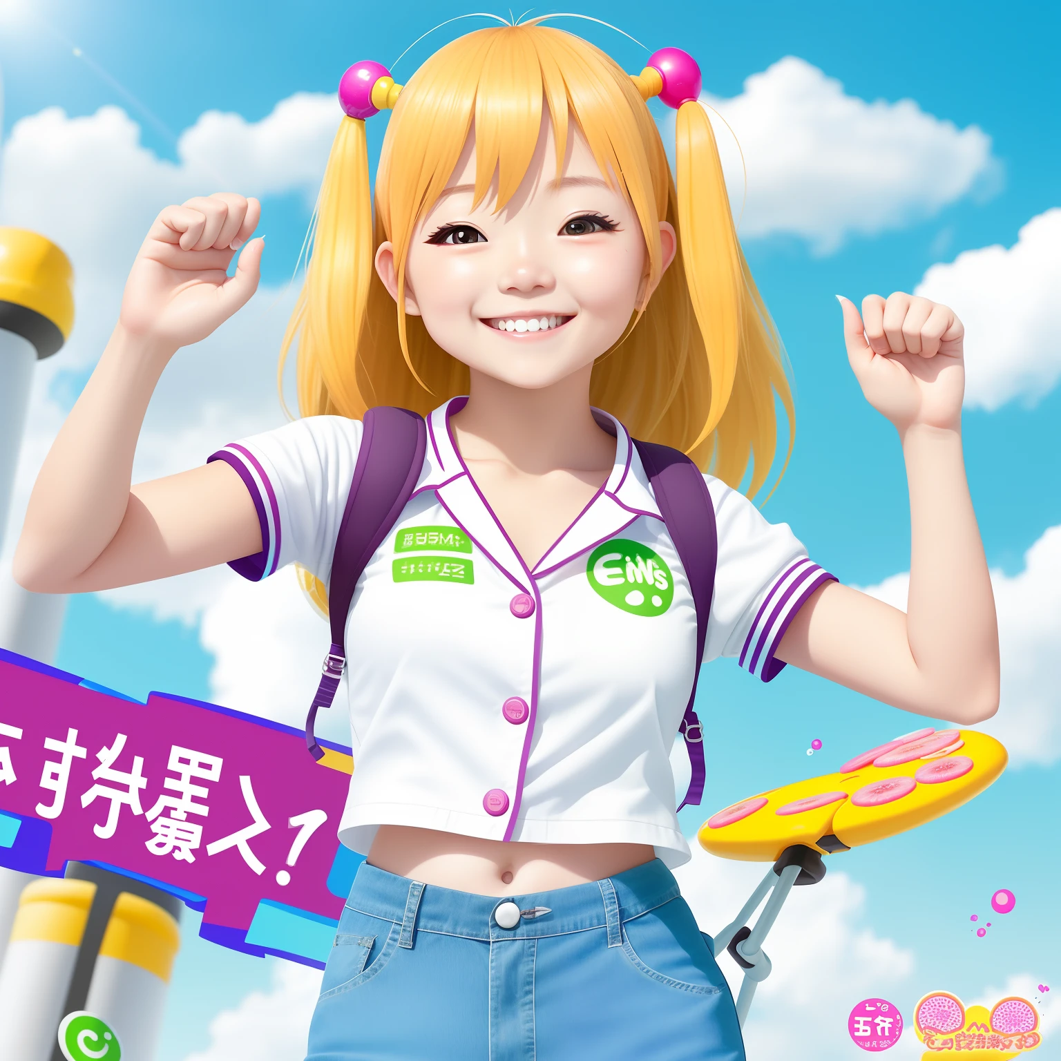 Genki girl，with dynamism、Full of prunes、Positive girls。Sunny smile，Positive and optimistic attitude，Passionate personality。The energetic girl exudes youthful vitality，Passionate about life and the future，It often brings joy and positive energy。