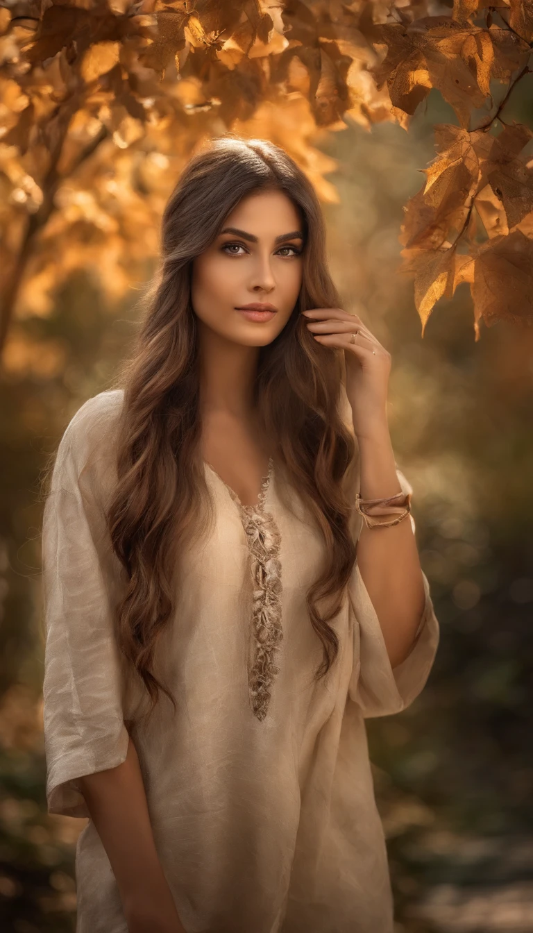 A nice and cute girl with long hair，goddes，Twenty years old，with a round face，largeeyes，long eyelasher，Cream white sweater dress，cabelos preto e longos，Pink baseball cap，voluptuous figure，Perfect facial features，Delicate face，Delicate lips，ssmile，Park tree background，Autumn tones，（Depth of field effect），Gentle light，Green predominantly，Soft focus，（Highest image quality），（Exquisite graphics），（tmasterpiece），（Movie lighting），（side lighting），（rendering by octane），（masterpiece），（best photograpy），（Unreal 5），photorealestic，realisticlying