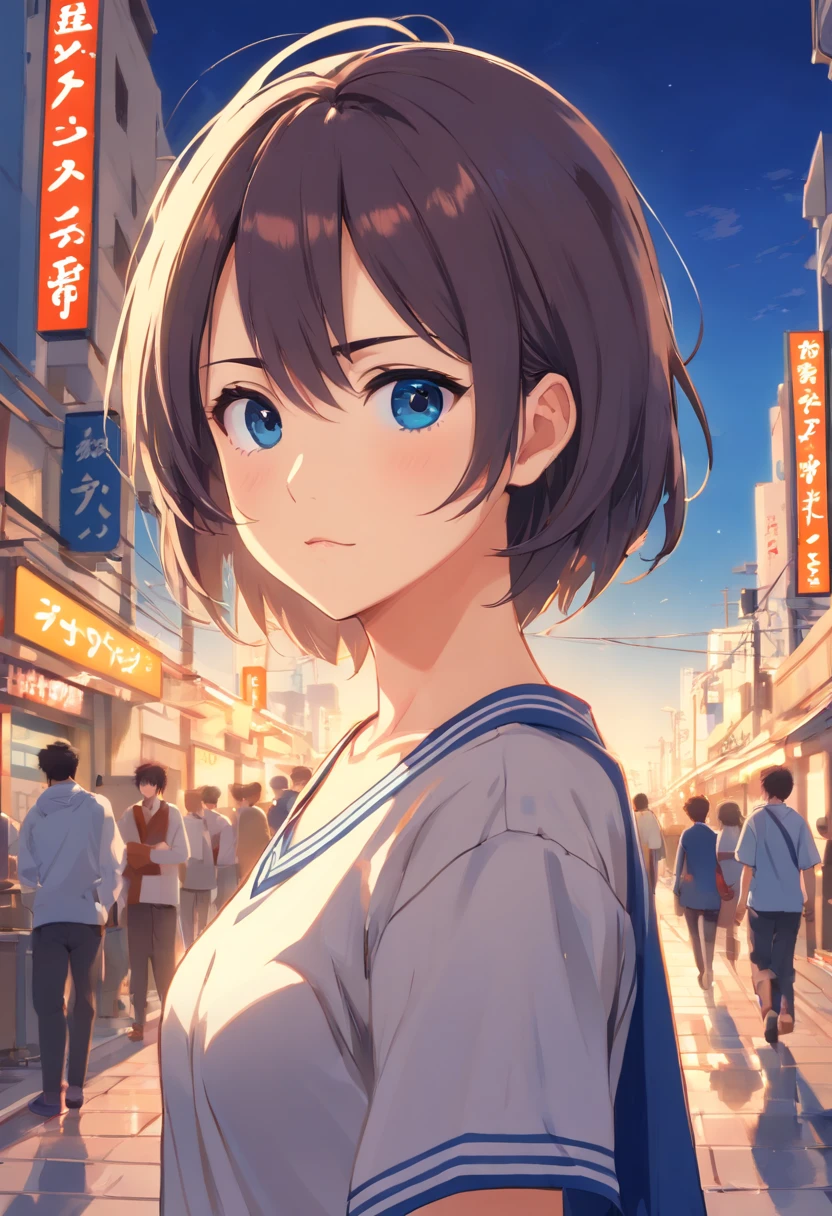 1girl, Pelo negro corto, ojos azules, con camisa blanca lisa, pantalones cortos de mezclilla, Ciudad, absurdos, high resolusion, ultrasharp, 8k, Obra maestra, Mirando al espectador
easynegative, Dedos adicionales, menos dedos, (baja calidad, peor calidad:1.4), (poor anatomy), (extremidad inexacta:1.2), Poor composition, ojos inexactos, extra digit, fewer digits, (Brazos adicionales:1.2), filigrana, derechos de autor, firma, Logotipo, NSFW, chromic aberration