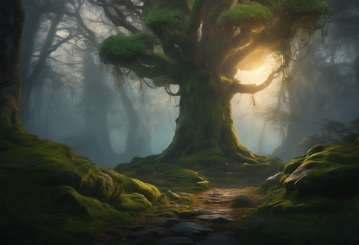 (best quality,4k,8k,highres,masterpiece:1.2),ultra-detailed,(realistic,photorealistic,photo-realistic:1.37),Caveira (detailed,exquisitely detailed,meticulously detailed) frontal view, (Unreal Engine 5,U5) with black hood, in a dark and eerie forest, with mist. [Spooky atmosphere], [Mystical elements], [Ancient trees looming in the background], (Haunting,dark,ominous) (vibe, ambiance). [Mysterious fog], [Subtle moonlight piercing through the canopy], (Gloomy,shadowy) surroundings, [Faint sounds of rustling leaves and distant whispers], (Ethereal,Dream-like) (surroundings, environment). [Epic,Impressive] sense of scale, [Dramatic lighting], [Detailed foliage and moss-covered rocks], [Immersive sound design]. (Portraits,photography,concept artists) (inspired,style) , [Rich,Deep] (contrast,shadows), [Vivid,Dynamic] colors, (Subtle variations,tonal range) in the surroundings.