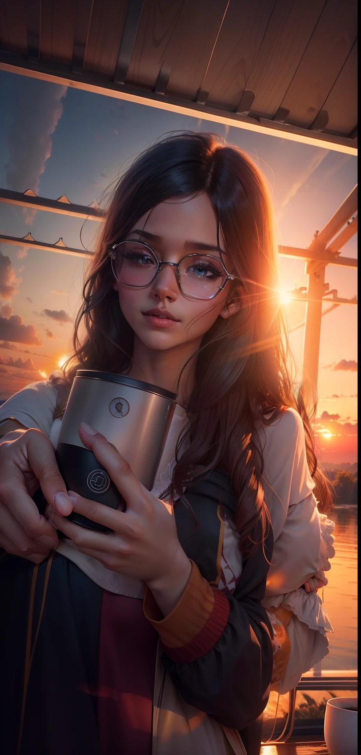 Realistic. Beauty.4k. Background sunrise