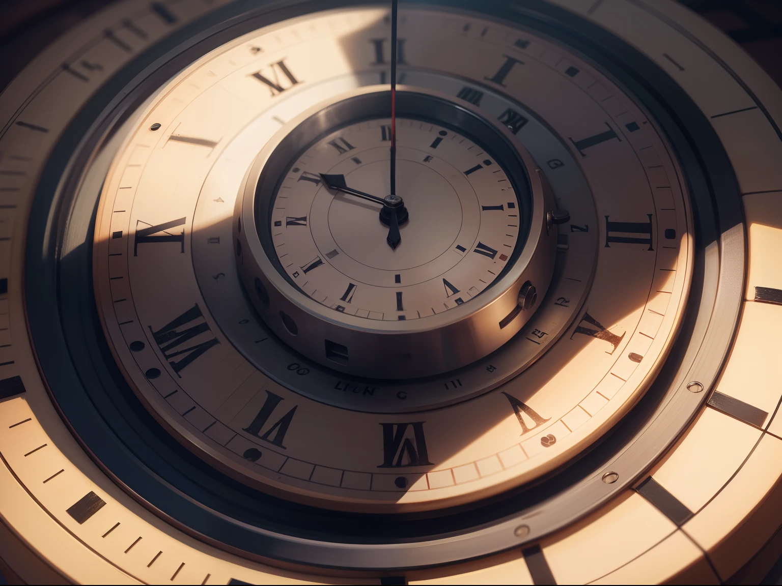 Human time clock face
