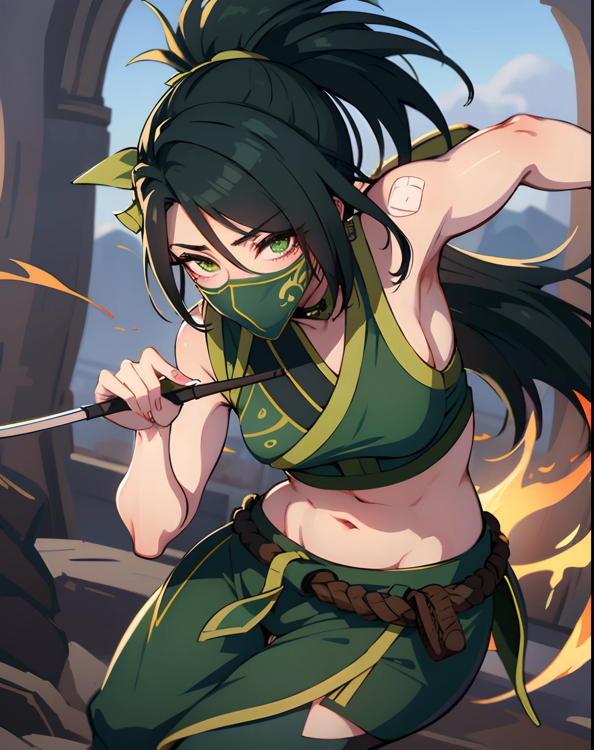 um peito exposto, 1 peito exposto, peitos pequenos, Roupas ninja, Akali, Akali League of Legends, Akali mask, peitos pequenos, Bukkake, Parcialidade Apertada, peitinhos, Seios pequenos, saia para cima