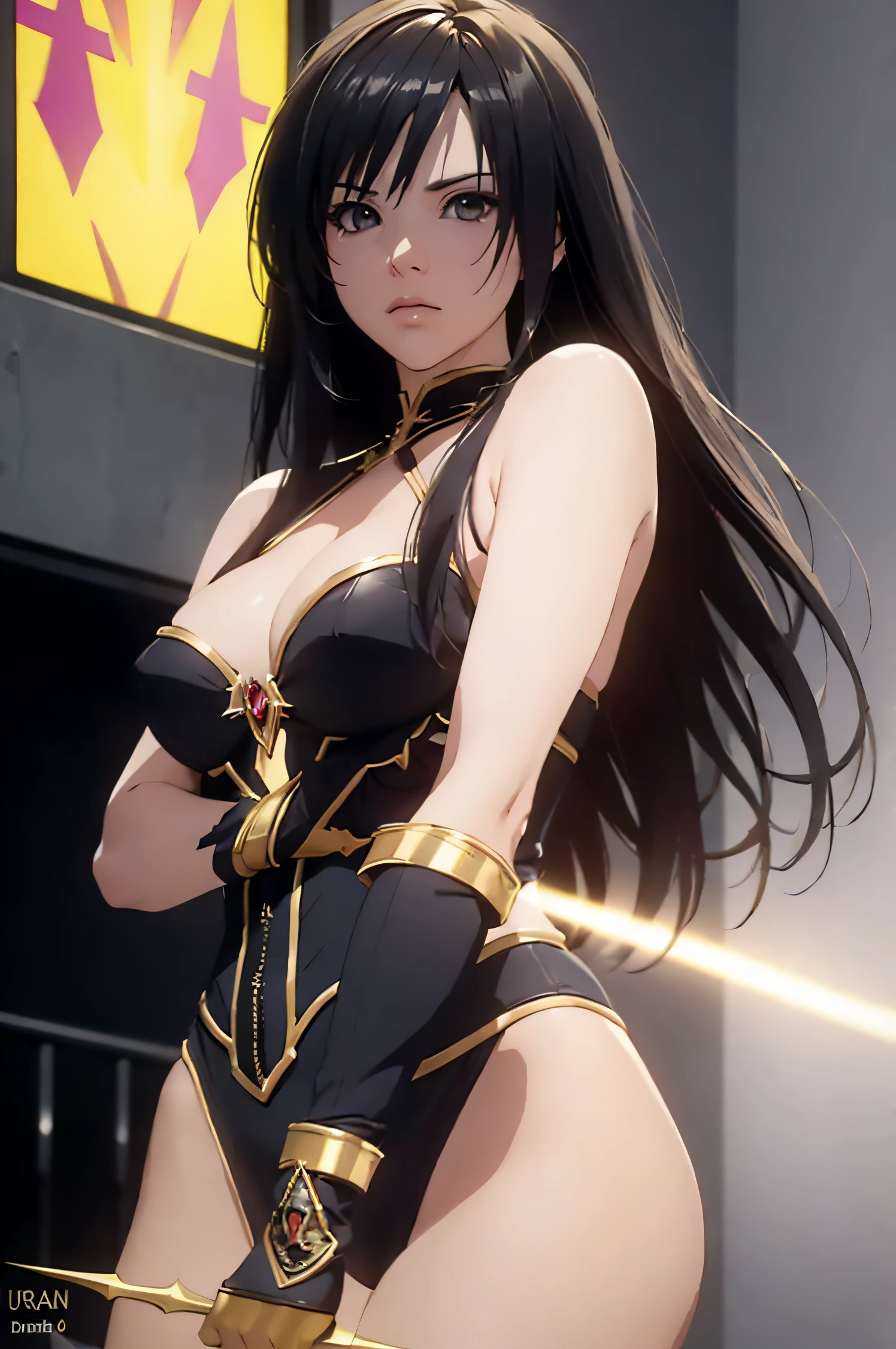 A superheroine wearing skimpy outfit, sleeveless, long hair, flying, wielding daggers, no cape, no mask, dynamic pose, 3d, (8k), detailed texture,(hyperdetailed), (photo realistic), cinematic light, cinematic action, highly detailed, realistic, Isometric, full body, in frame, driven expression, dark theme, (extremely detailed eyes), detailed symmetric realistic face, extremely detailed natural texture, masterpiece, extremely detailed, amazing, fine detail, rich colors, hyper realistic lifelike texture, dramatic lighting, unreal engine, trending on art station, photo realistic, RAW photo, high quality, high res, sharp focus, extremely detailed, cinematic lighting, 8k, high definition, cinematic, neoprene, unreal engine 5, ultra sharp focus