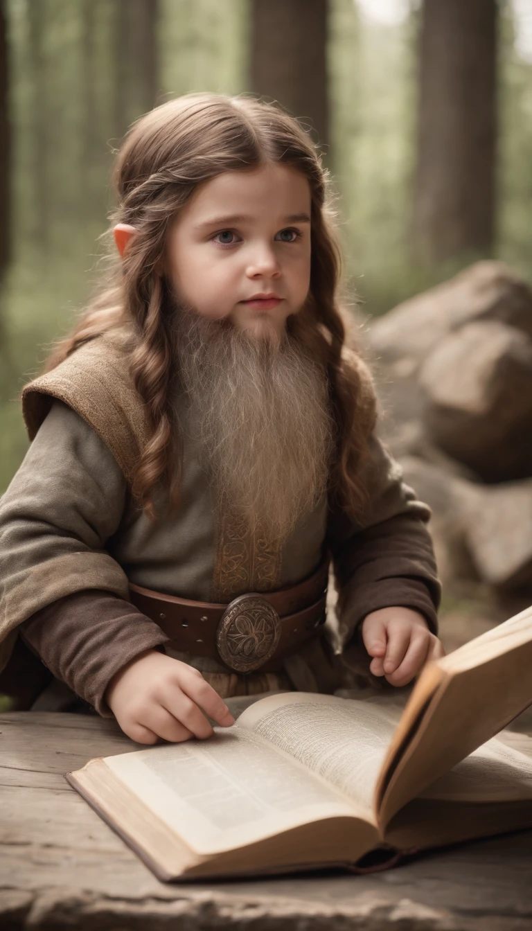 Medieval dwarf child with great love for reading and strategy.