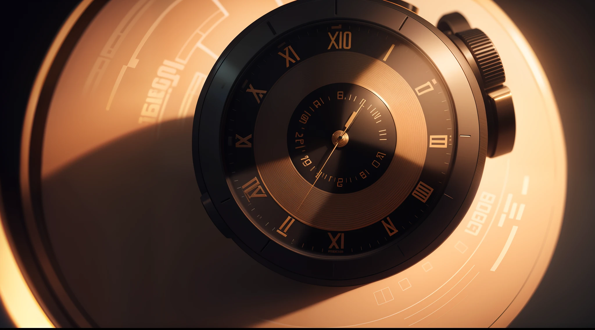 Wallpaper 4k, futuristic watch, fundo preto