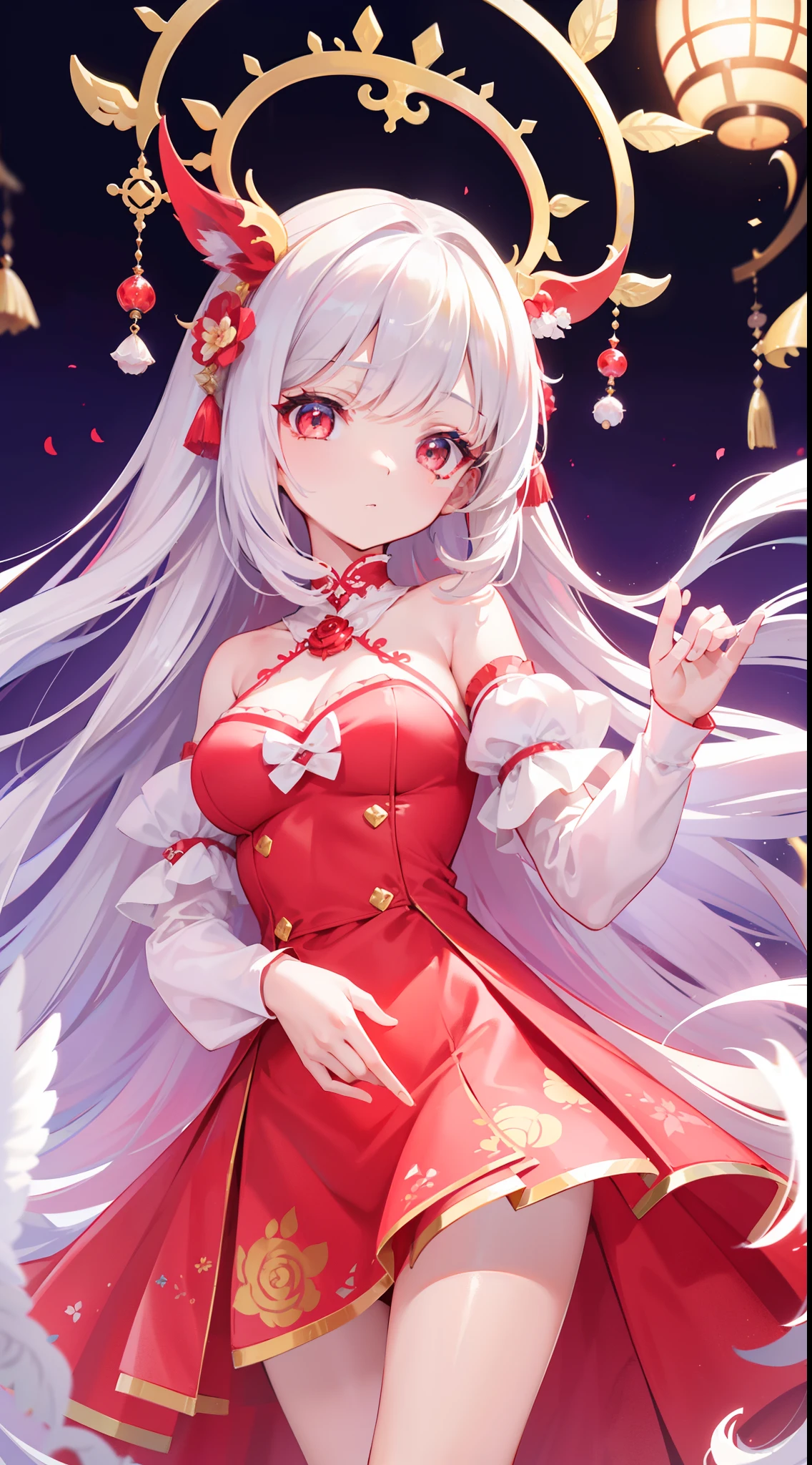 A beautiful and charismatic loli character,Her appearance is very eye-catching。Has long silky hair,And a pair of big bright eyes,Her face is delicate,It gives a gentle and elegant feeling。Additionally,Fire red dress,thedemongirl,Hellfire,Dark style,The design of this dress is very beautiful,Also suitable for her figure。generally,Attractive appearance,Make a lot of players fall in love with it。