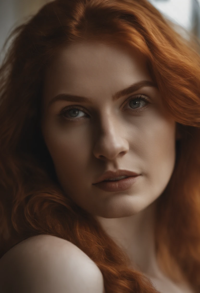 Photo brute, portrait corps entier, photo de belle 26 ans.o femme, redhead,ginger, yeux vert, visage mignon, en bandeau noir, seins gigantesques:1.4, Visage heureux, ombres dures, cinematic shot, glowing lighting ((realistic skin texture)), ((doigts parfait, mains parfaite, pieds parfait)) Jolie femme rousse, pose mignonne en regardant loin, huge hooters, ((Best quality, Best quality, Realistic Photography)), ((Masterpiece)), cheveux roux, Living room of a bright villa in the background, (Best quality, 8k, 32K, Masterpiece, UHD: 1.3), 8k, Nikon Z 85mm, ((Best quality)) ((Masterpiece)), Intricate details, mise au point nette, professionnel, photoreallistic, real life, ultra realist, photorealism, , (Masterpiece, Best quality, Ultra-detailed), (illustration), (beautiful detailed eyes), ((high detail face))