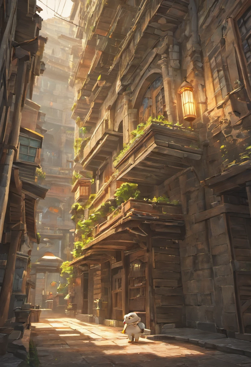 Explore a masterpiece of 3D concept art that captures the essence of a hyper-realistic little robot owl, delicadamente posado en una rama, mientras contempla un paisaje de edificios destruidos al amanecer. La bandera guatemalteca ondea en el fondo, aportando un toque de profundidad emocional a la escena. Take a closer look at the key elements that make this illustration impressive, highlighting the meticulous attention to detail that creates a photorealistic and ultra-realistic representation that earned him the title of winner in the Polycount contest and recognition in Zbrush Central.