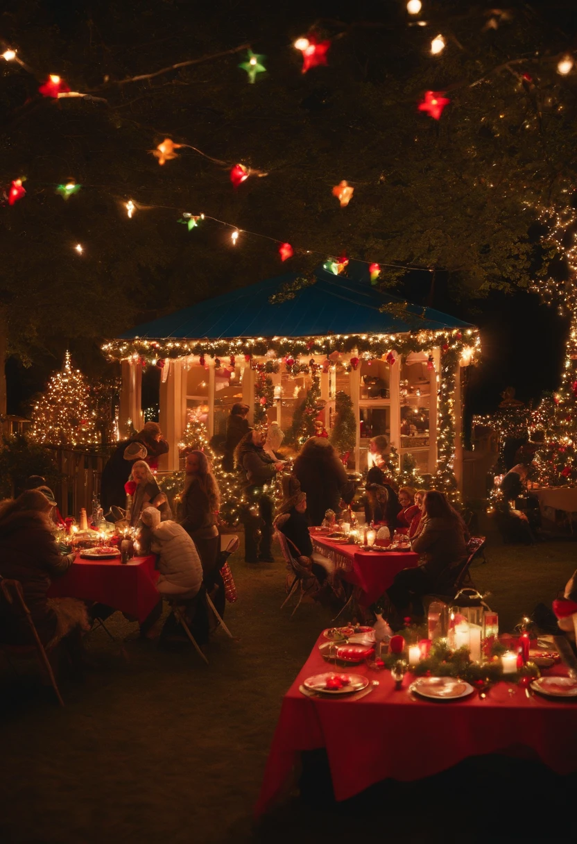 christmas light eating contest