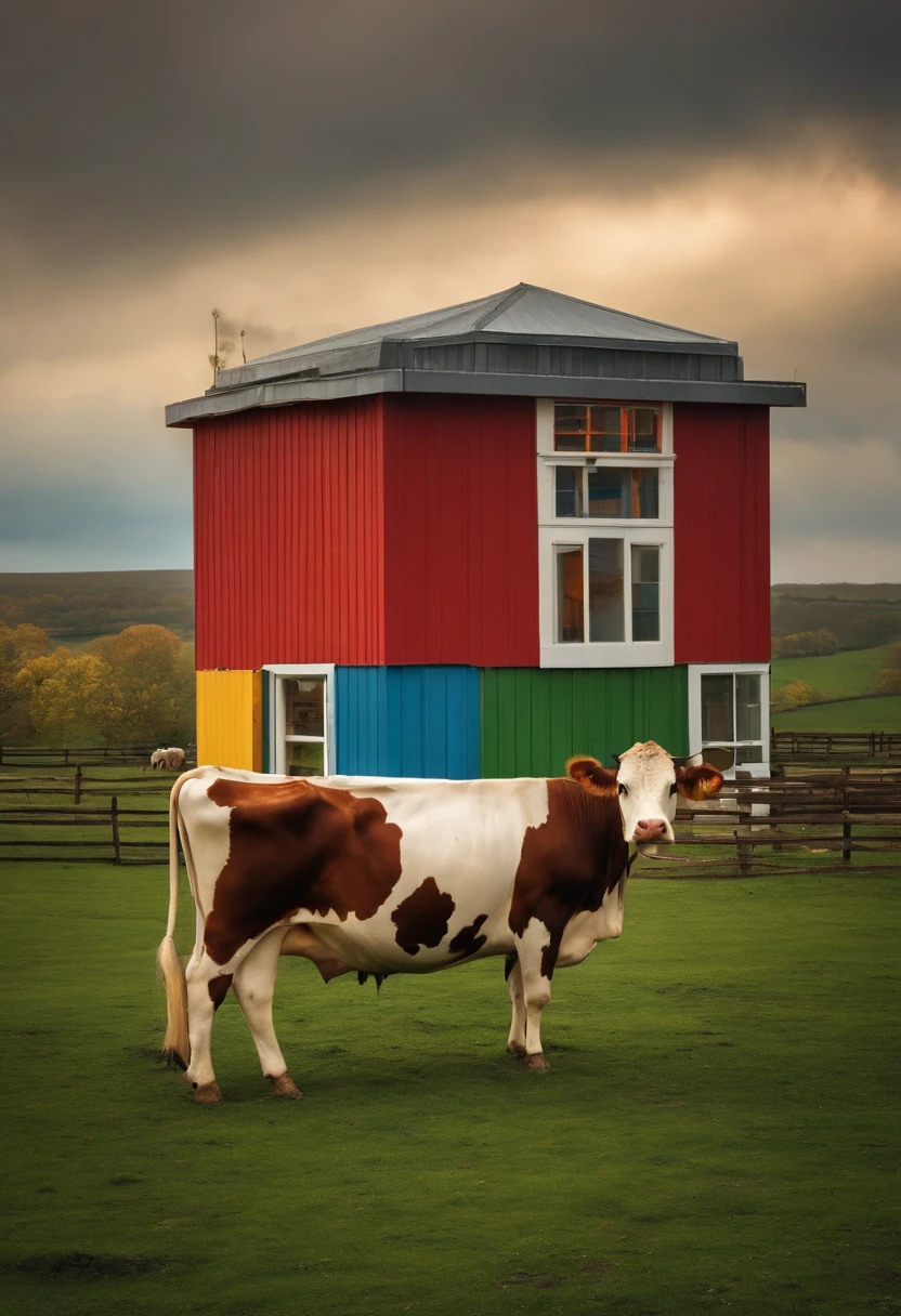 building made of cow