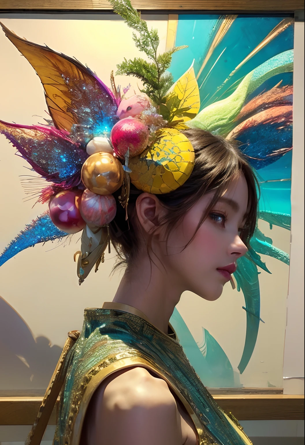 (masterpiece, top quality, best quality, official art, beautiful and aesthetic:1.2), (1girl), extreme detailed,(fractal art:1.3),colorful,highest detailed