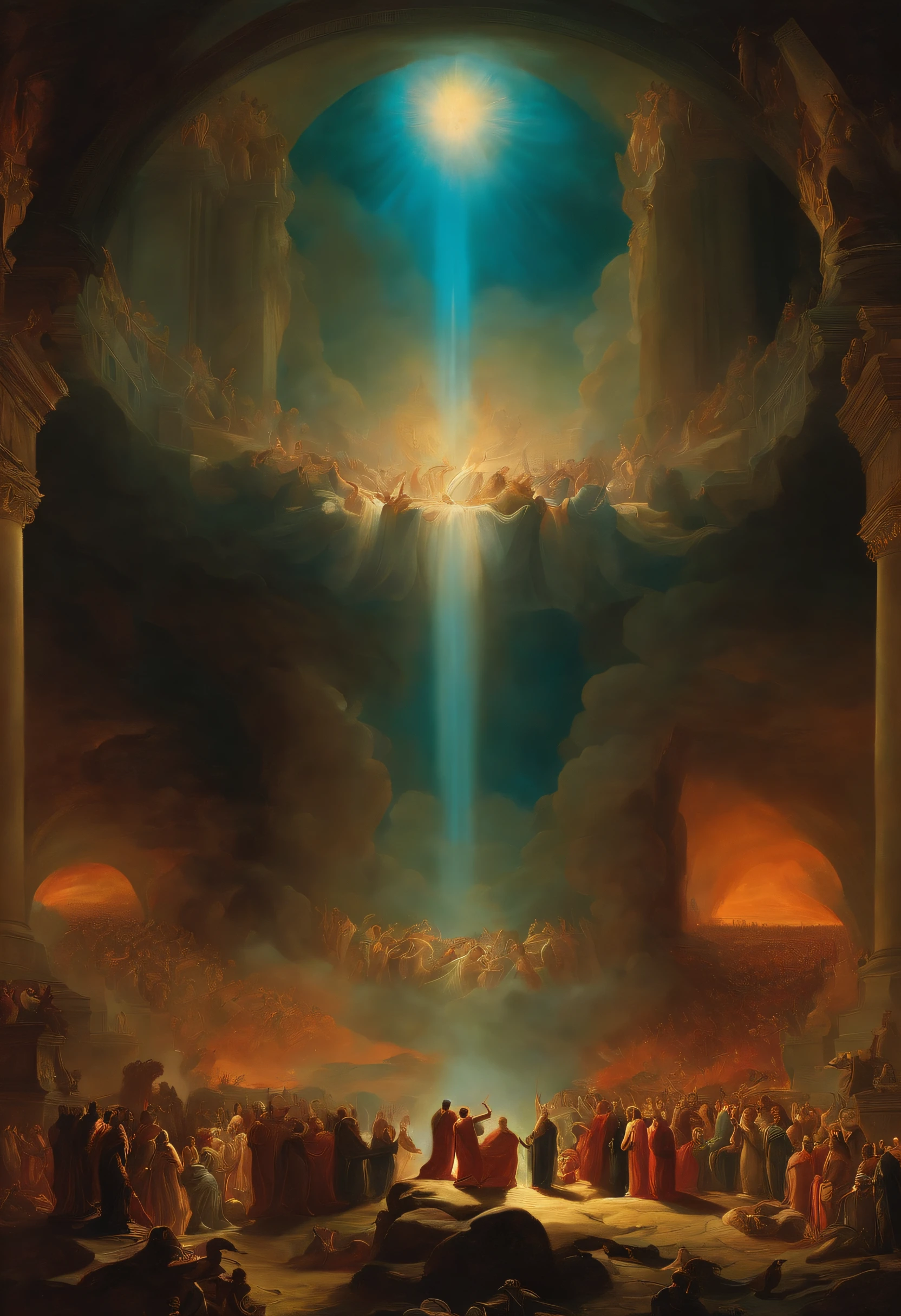 The Last Judgement in the style of British artist John Martin