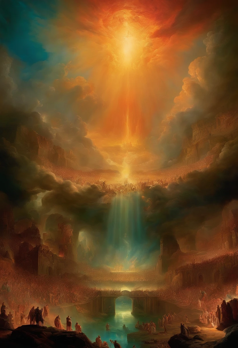 The Last Judgment in the style of British artist John Martin