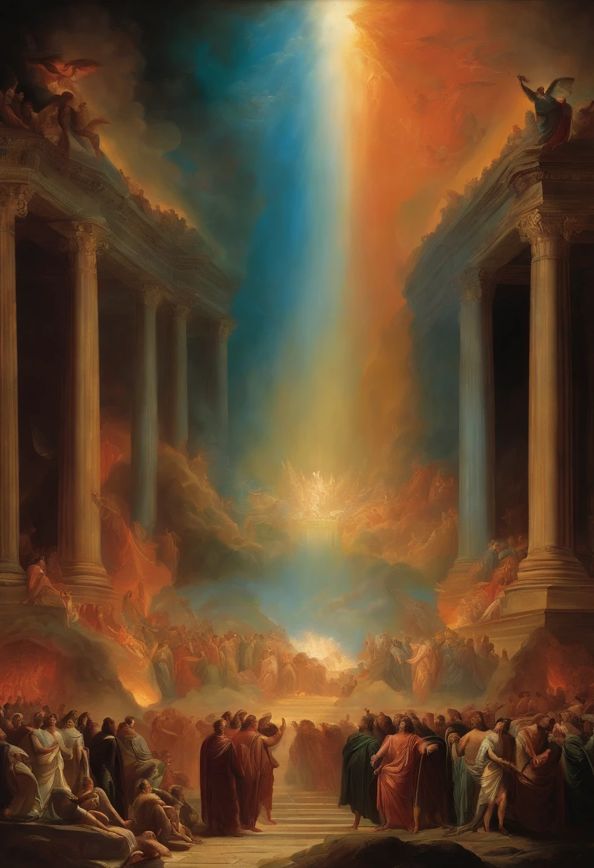 The Last Judgement in the style of British artist John Martin